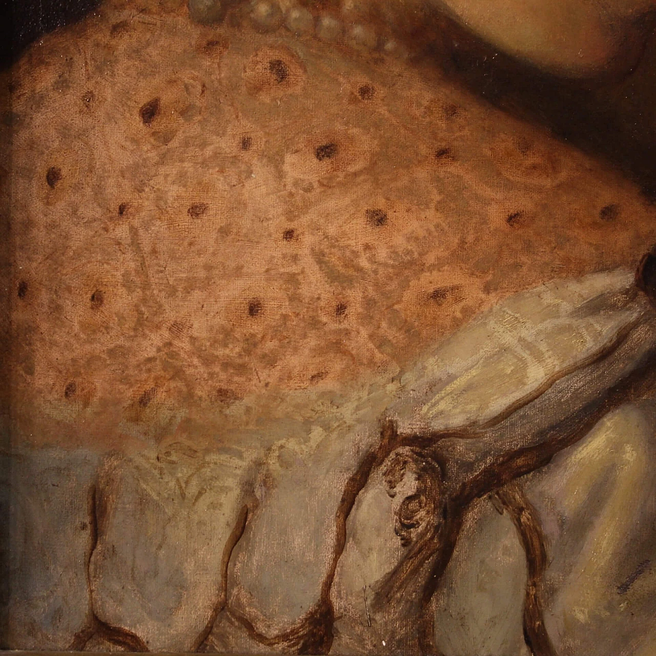 Portrait of a noblewoman, oil painting on canvas, late 19th century 9