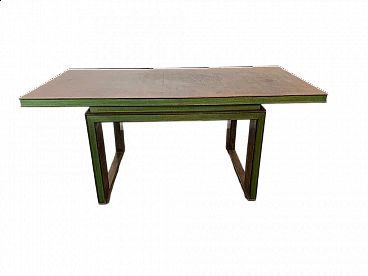 Tavolo in stile Art Déco in palissandro e acero verde, anni '30
