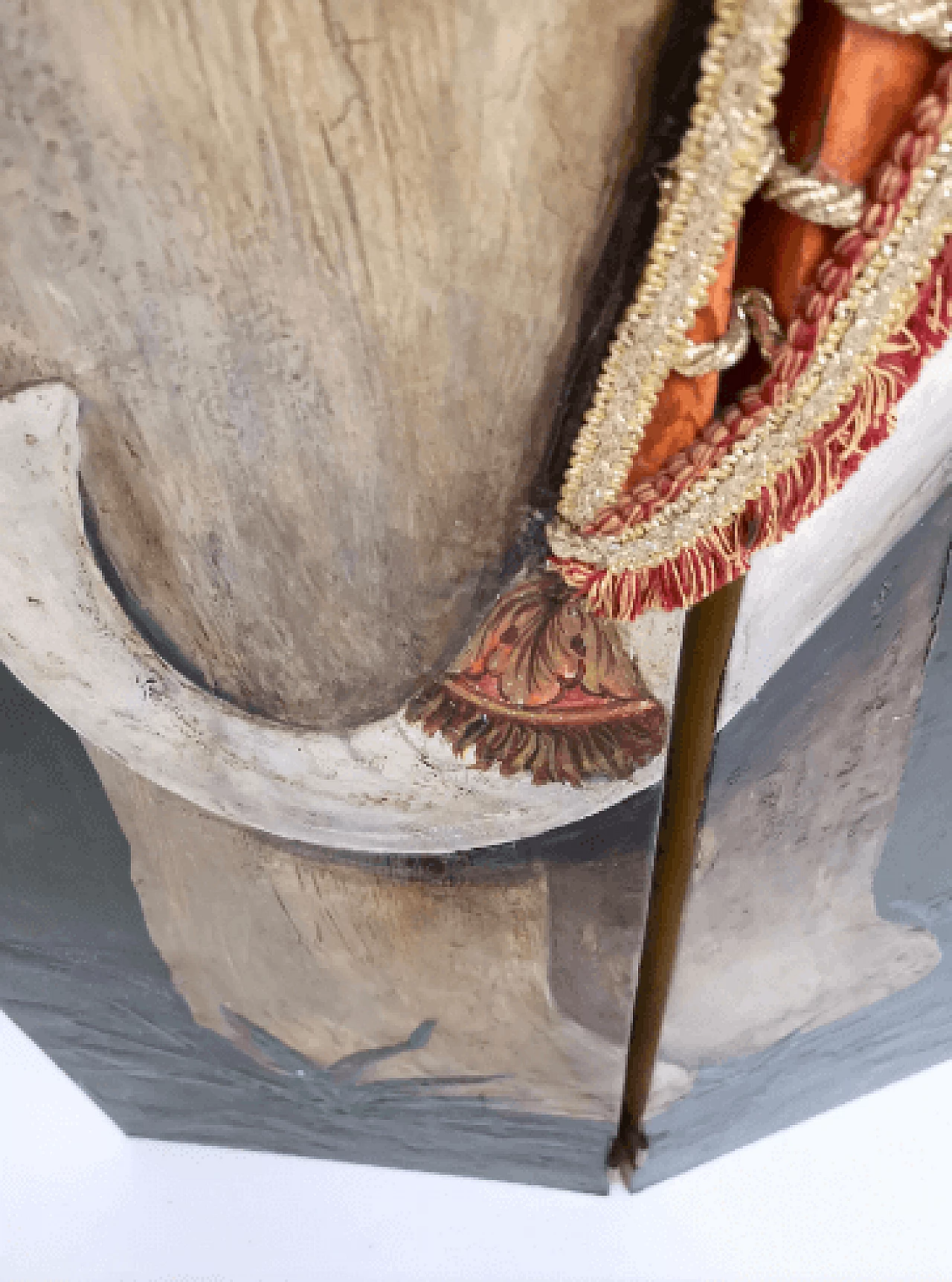 Screen with elephants and fabric details by Doro, 1980s 14