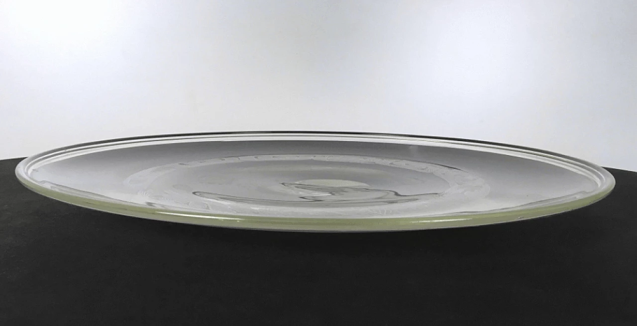 Murano blown glass dish by Seguso, 1960s 4