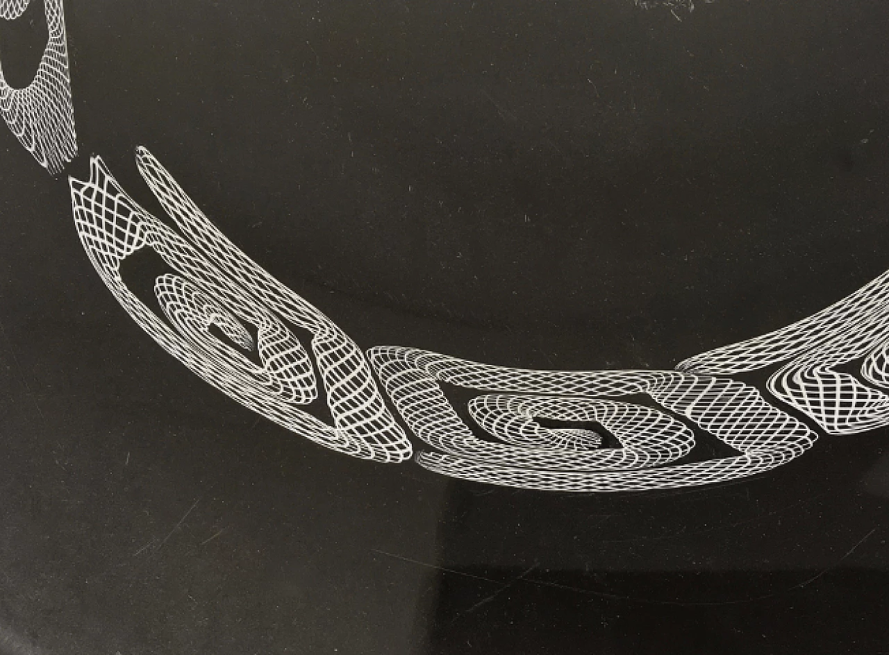 Murano blown glass dish by Seguso, 1960s 7