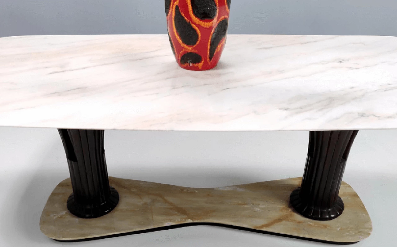 Table with marble top attributable to Osvaldo Borsani, 1950s 7