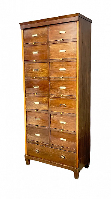 Two-tone oak office drawer, 1950s