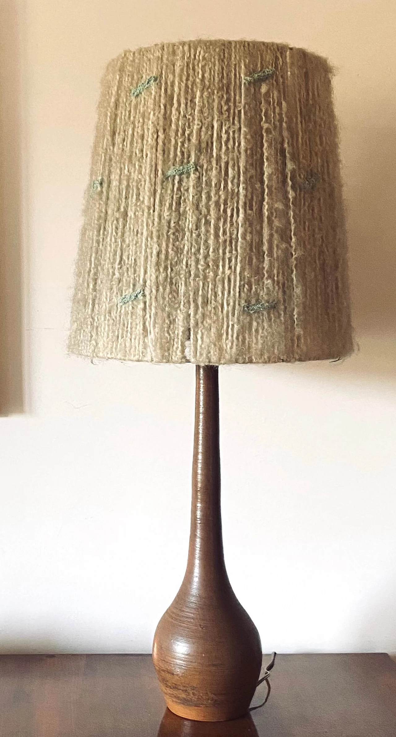 Terracotta table lamp, 1950s 6
