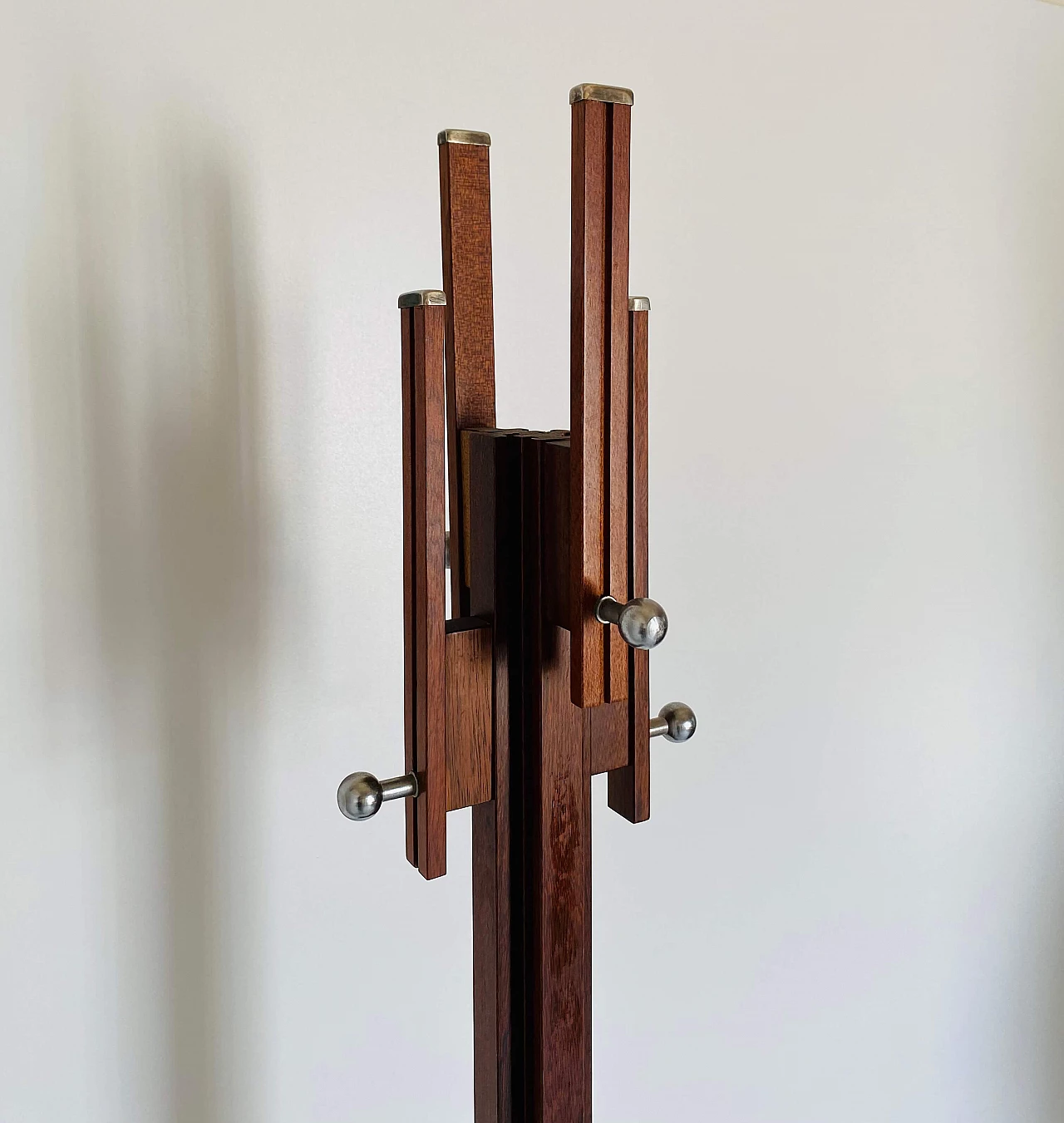 Mahogany coat stand by Carlo de Carli for FIAM, 1960s 2