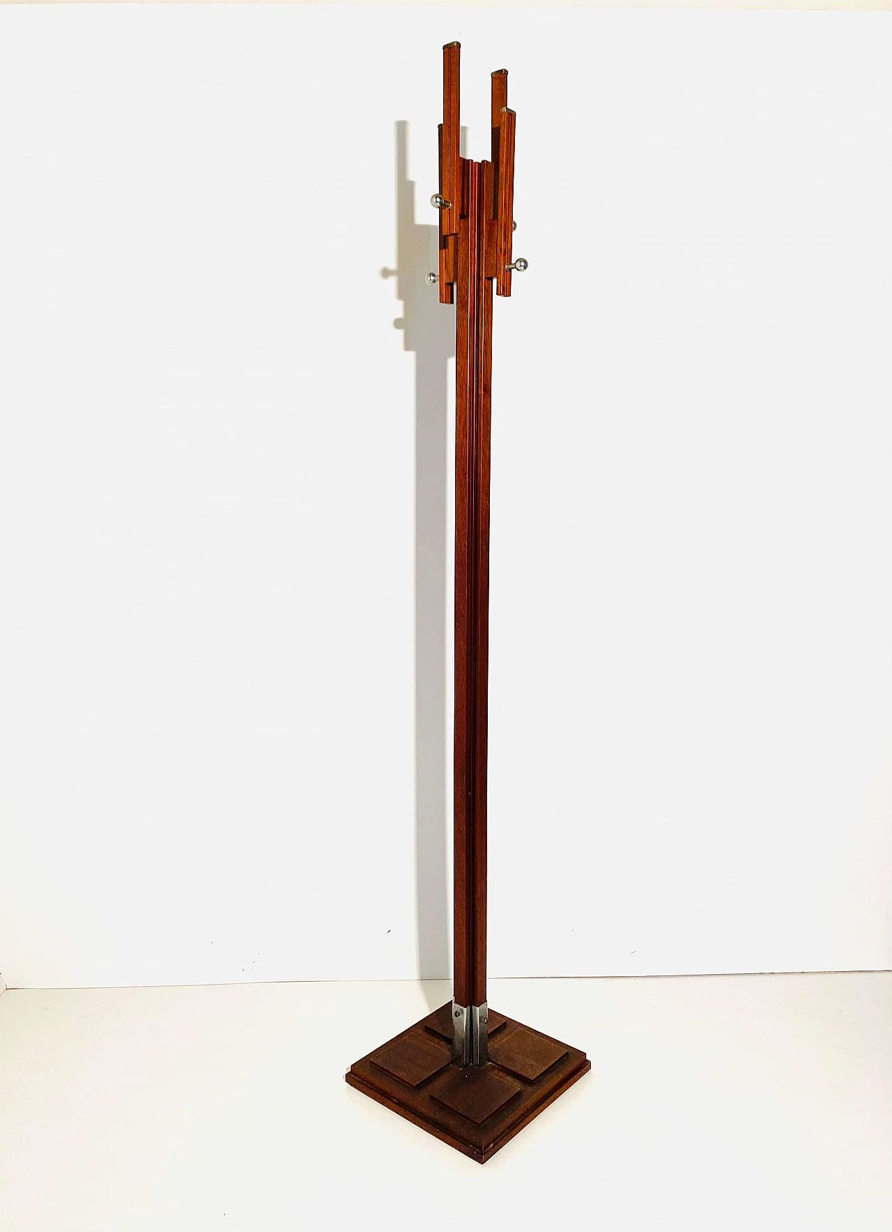 Mahogany coat stand by Carlo de Carli for FIAM, 1960s 4