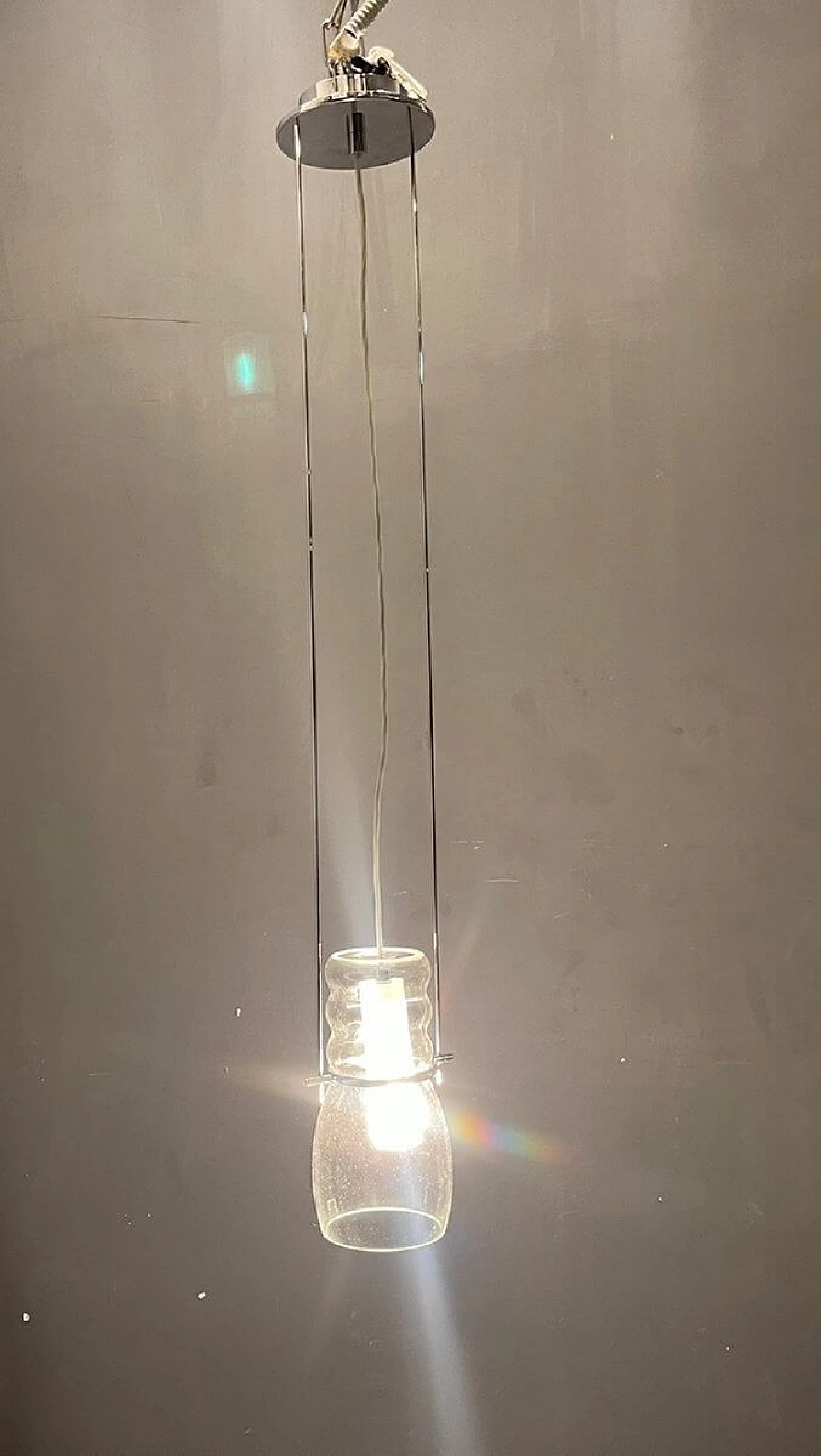 3 Murano glass pendant lamps by Zonca Voghera, 1990s 5