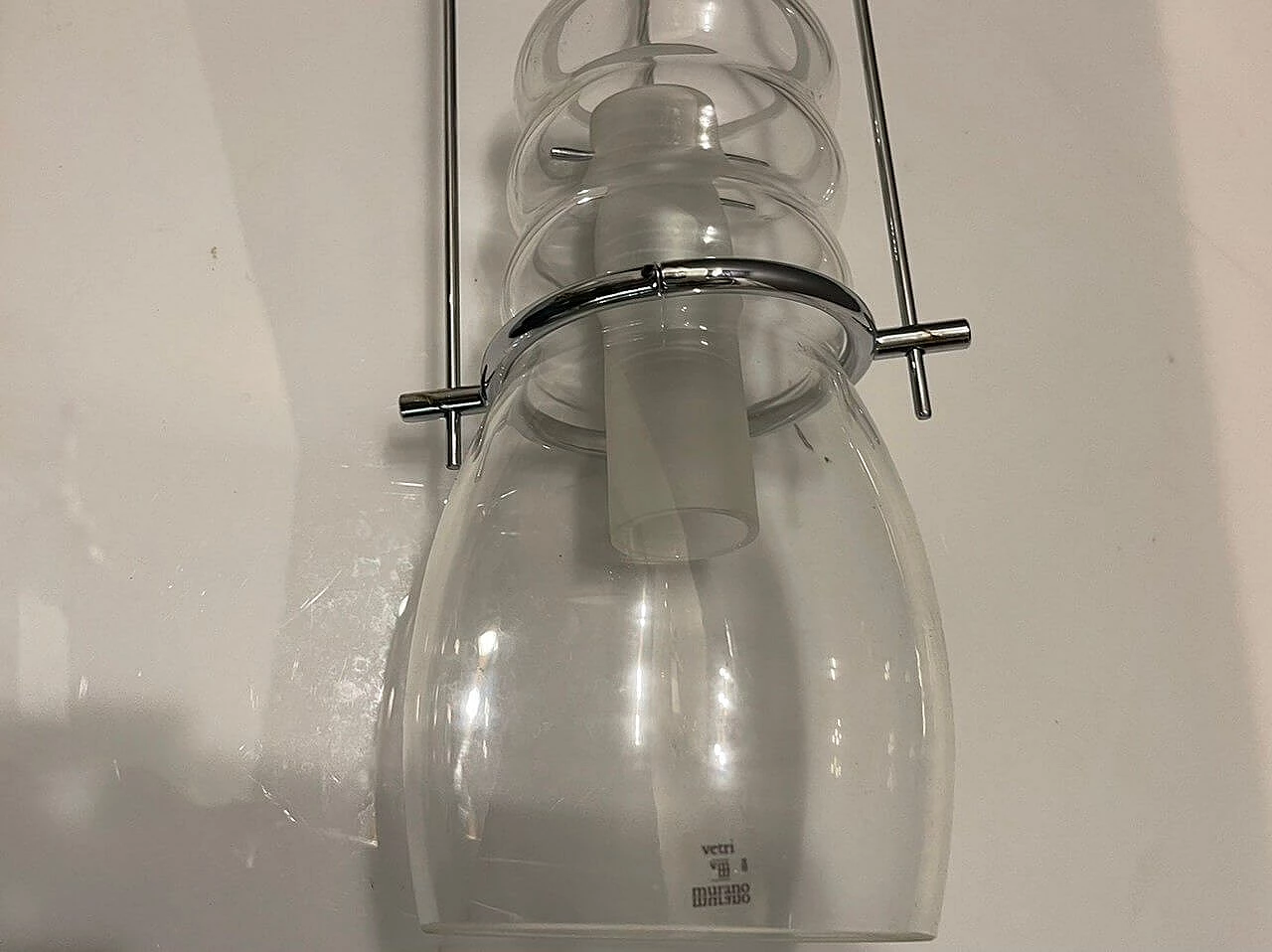 3 Murano glass pendant lamps by Zonca Voghera, 1990s 6