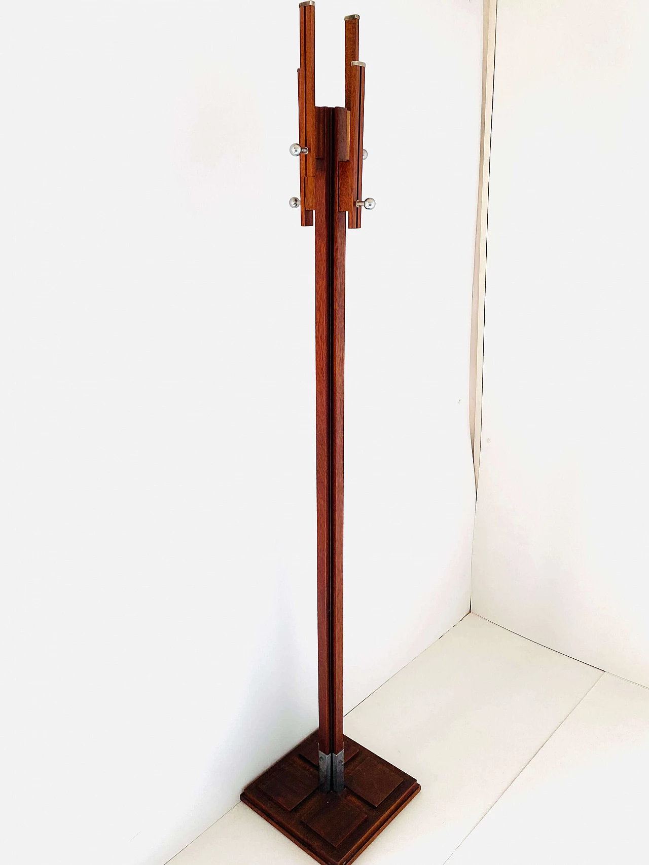 Mahogany coat stand by Carlo de Carli for FIAM, 1960s 6