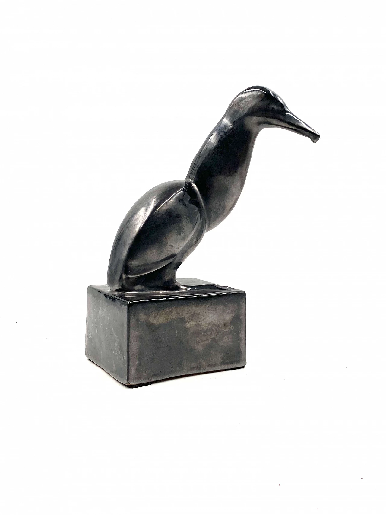 Scultura di uccello di Robert Hainard per Paul Amis Bonifas, anni '30 1