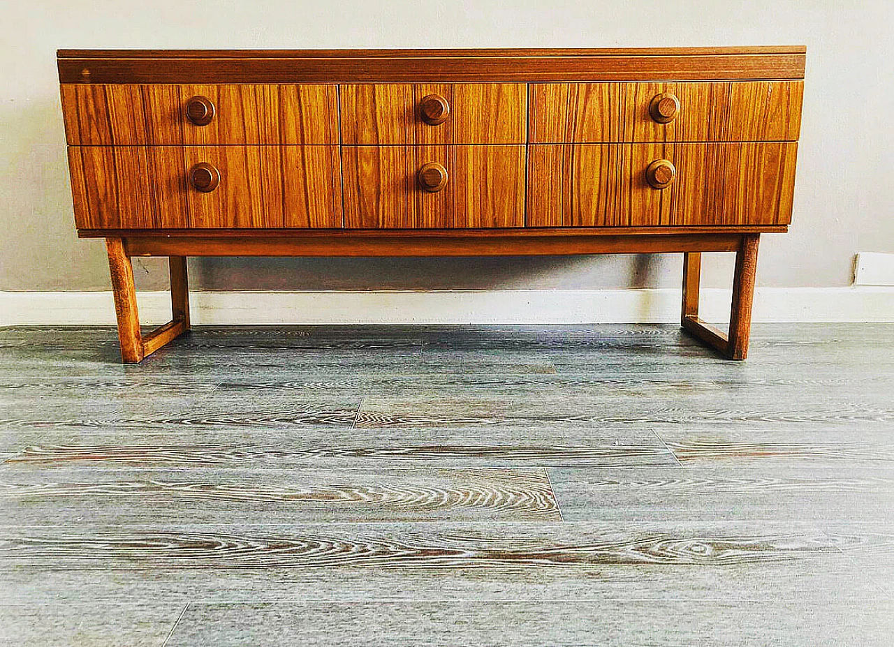 English teak dresser, 1960s 1