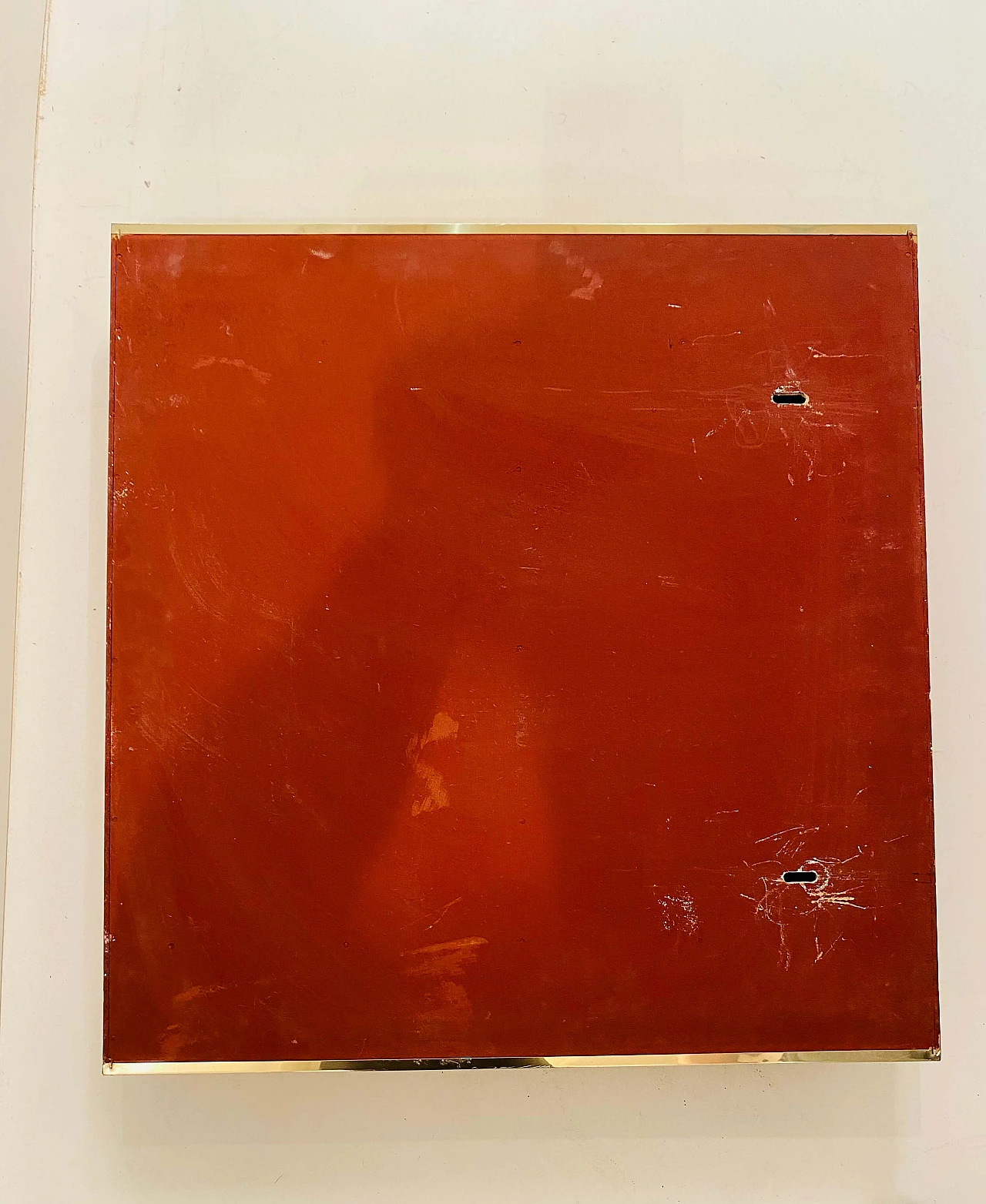 Gilded mirror with walnut-root frame, 1970s 9