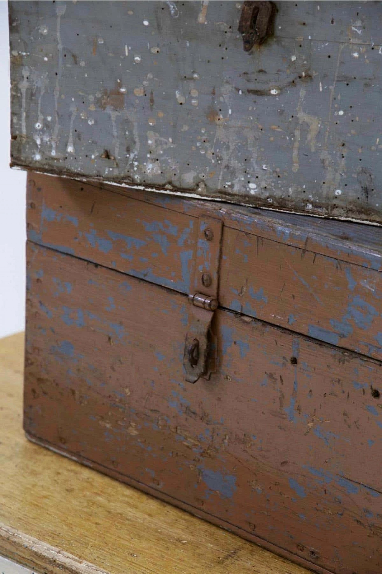 3 Wooden boxes in Rustic Chic style, 1920s 8