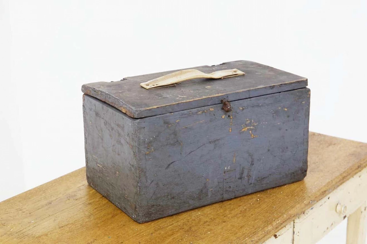 3 Wooden boxes in Rustic Chic style, 1920s 11