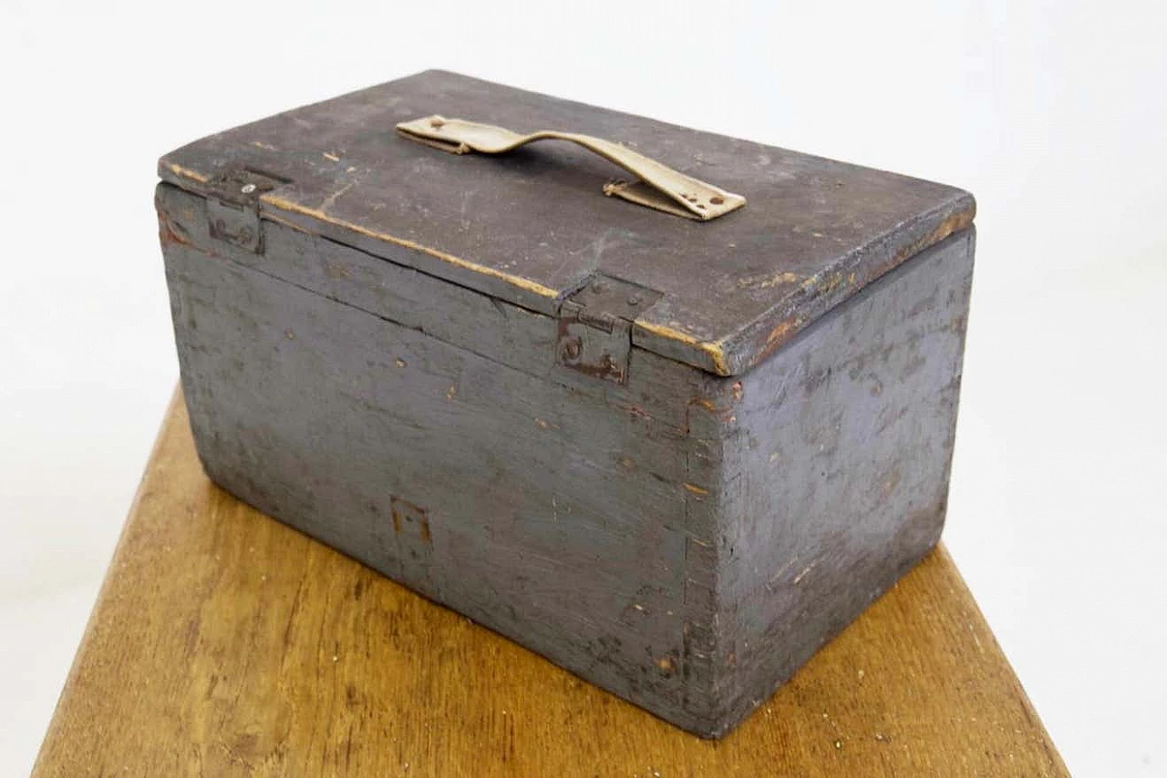 3 Wooden boxes in Rustic Chic style, 1920s 14