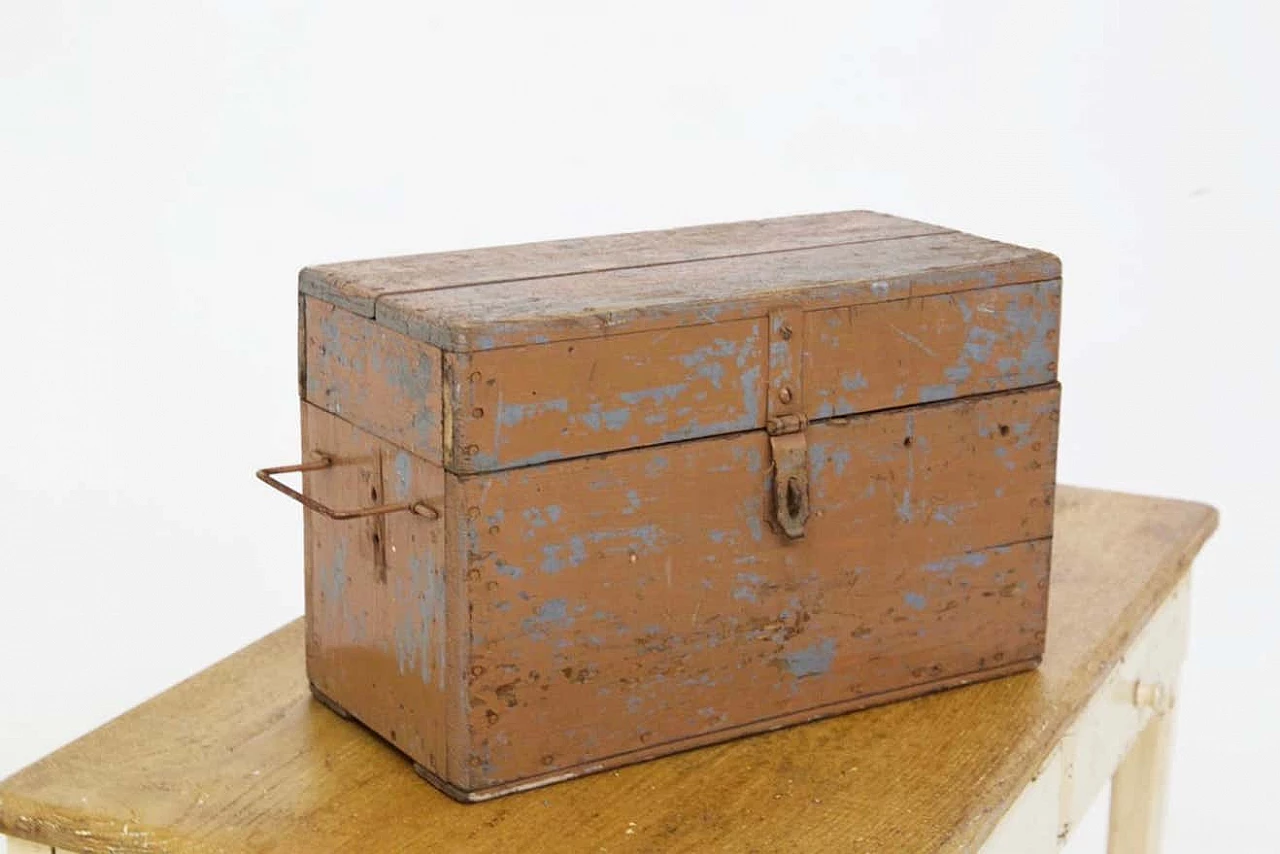 3 Wooden boxes in Rustic Chic style, 1920s 19