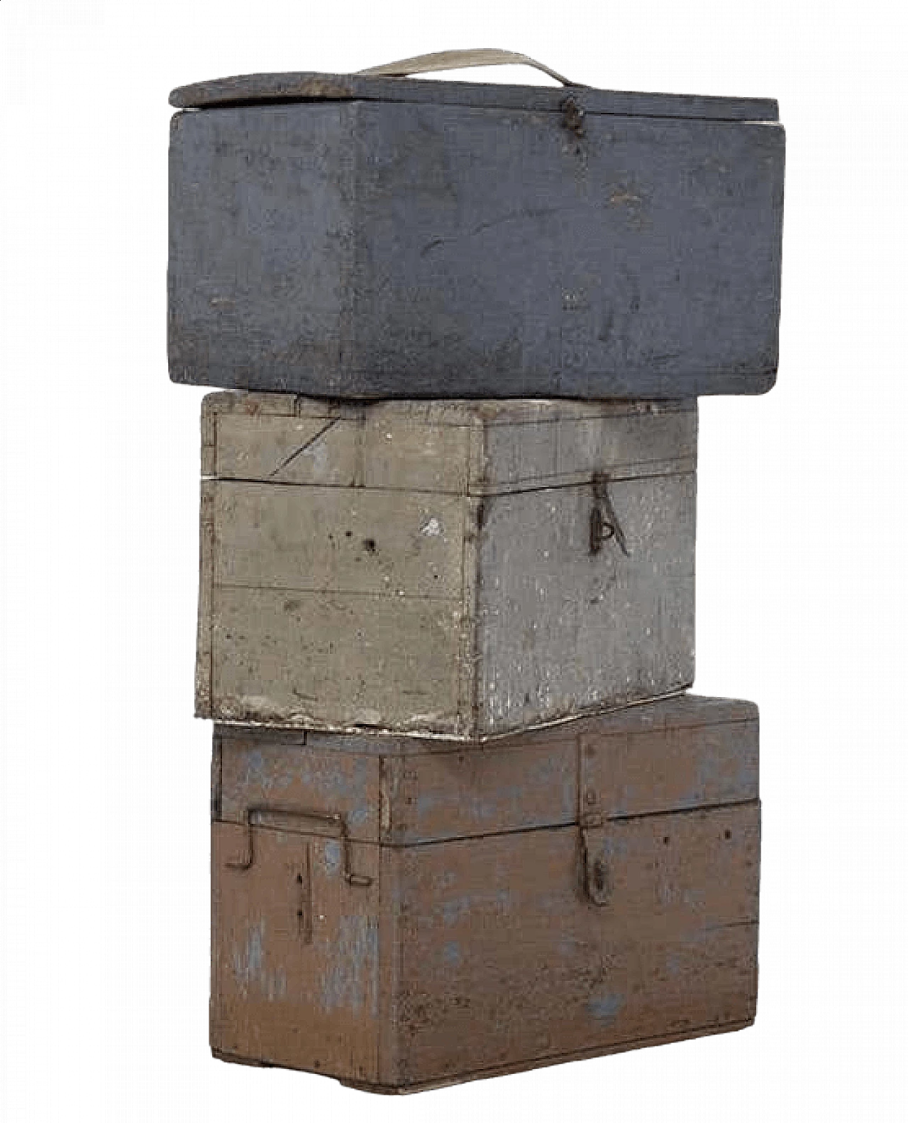 3 Wooden boxes in Rustic Chic style, 1920s 21