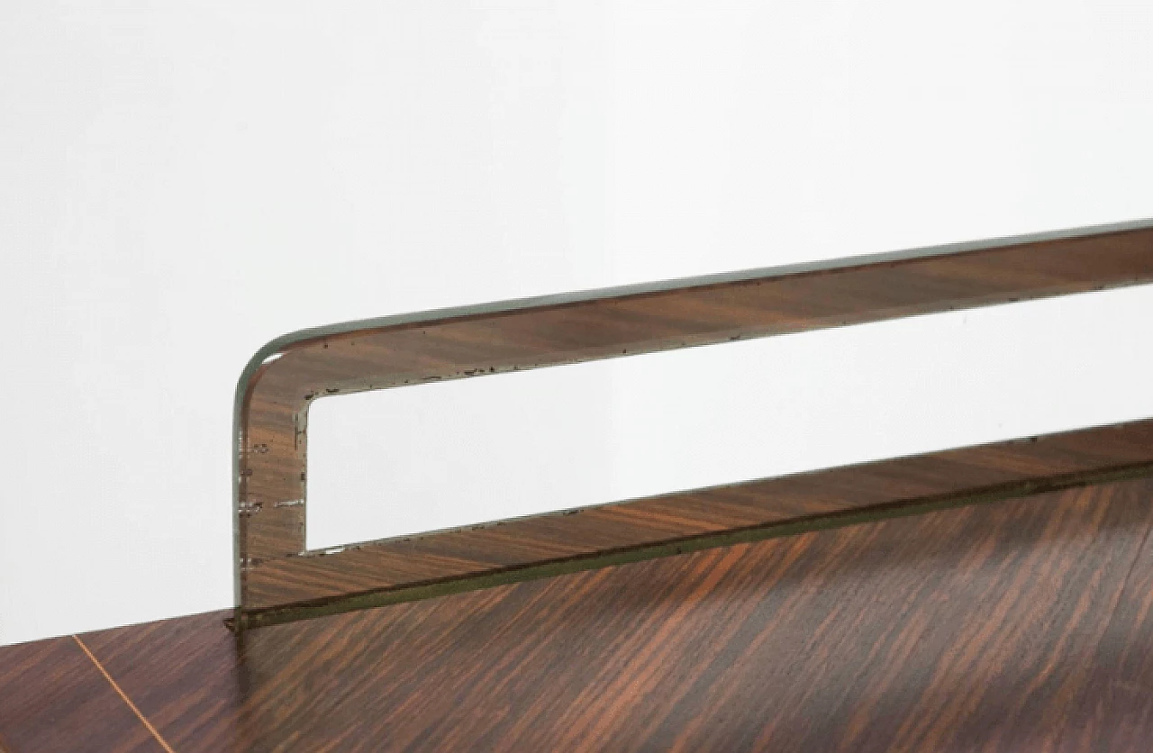 Wood, brass and glass sideboard attributed to Paolo Buffa, 1950s 7