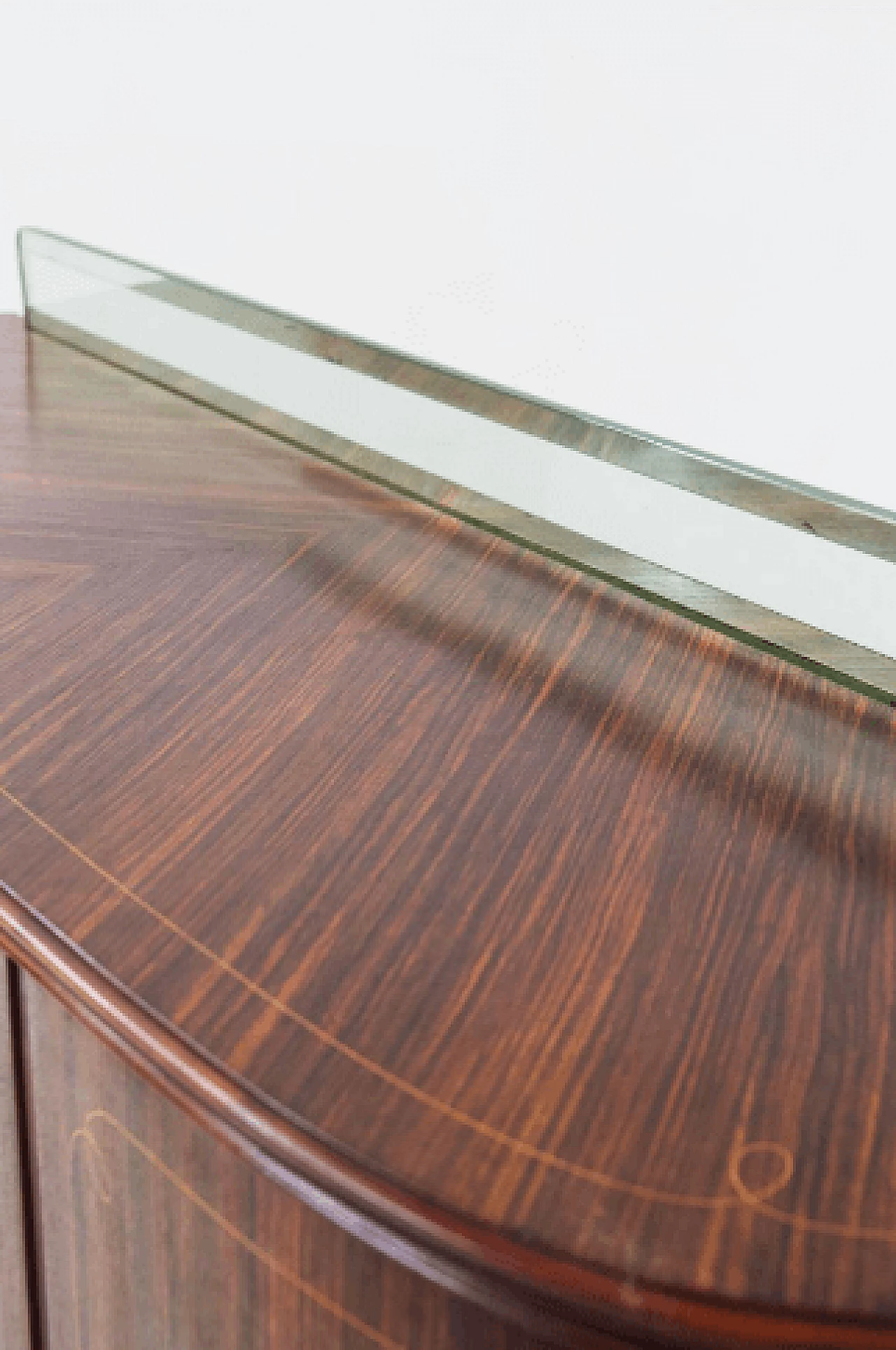 Wood, brass and glass sideboard attributed to Paolo Buffa, 1950s 9