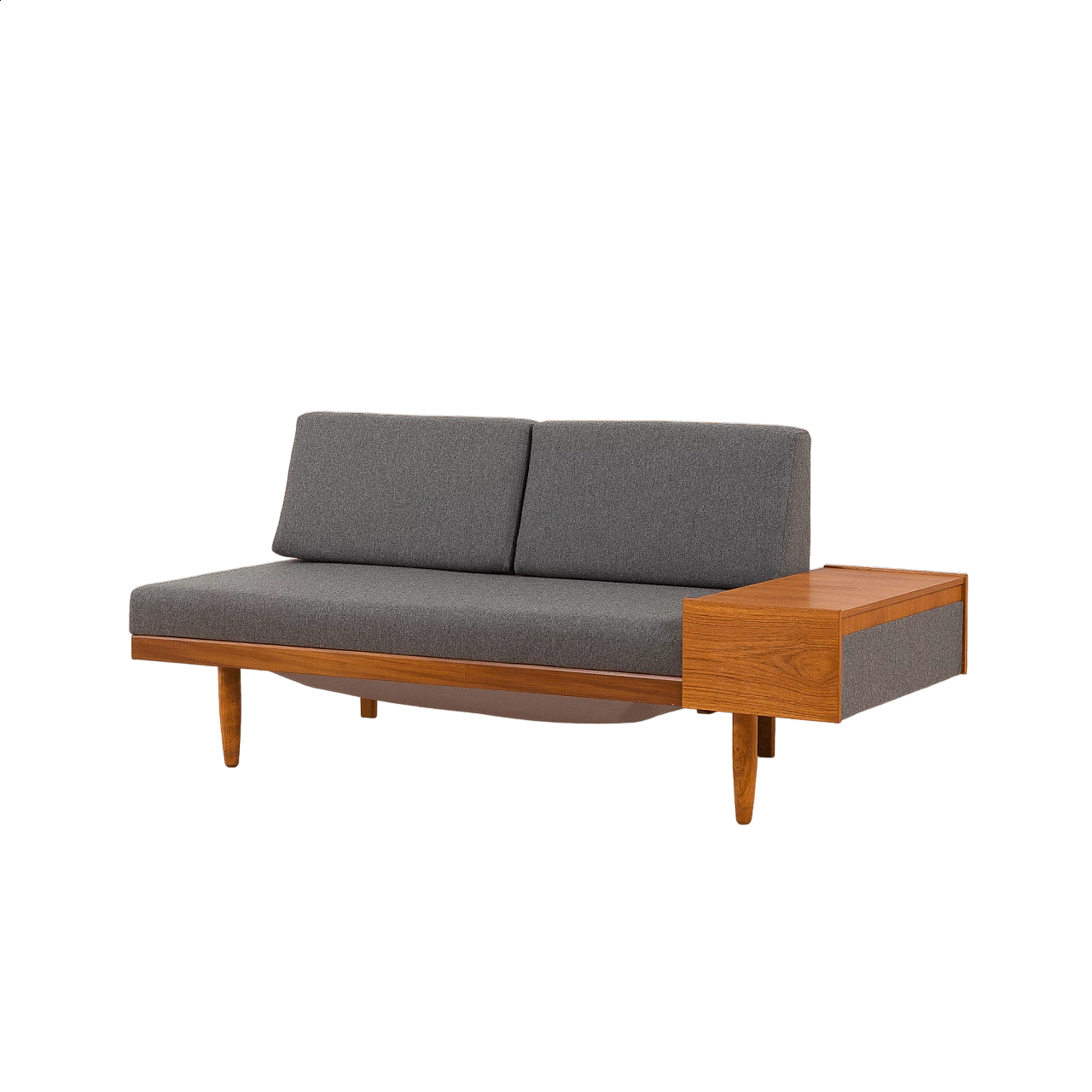 Swane wool and teak daybed with coffee table by Ingmar Relling for Ekornes, 1960s 20