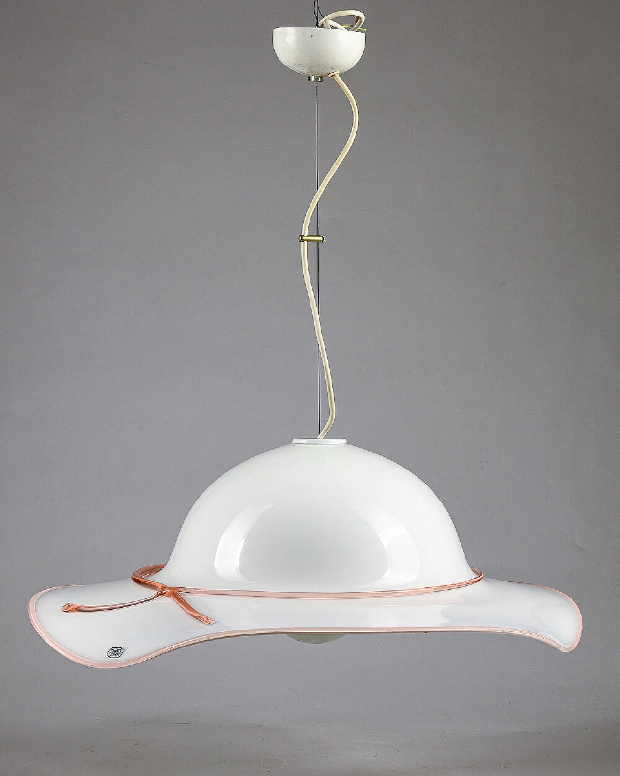 Hat-shaped Murano glass chandelier for Tiffany, 1970s 1