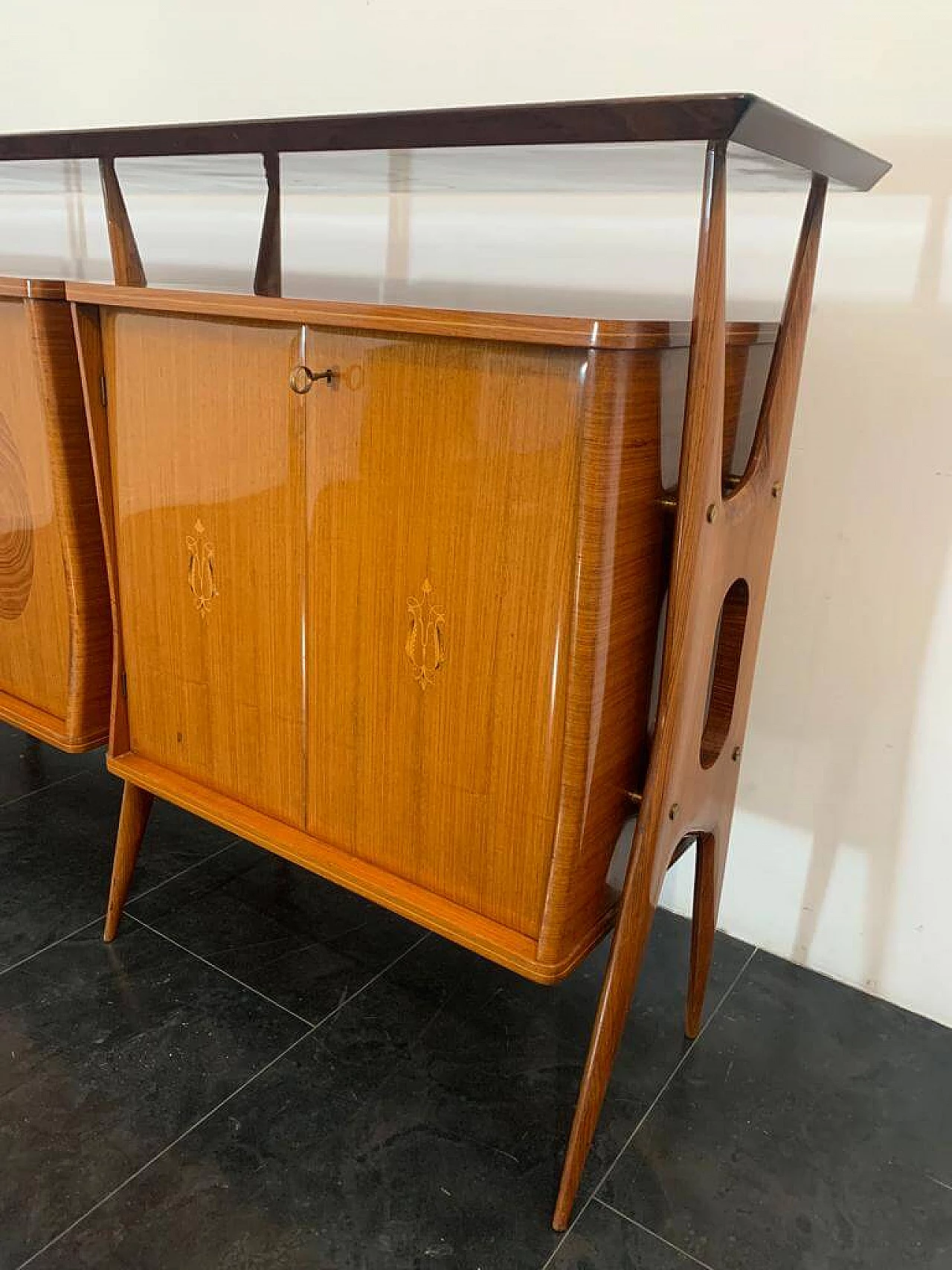 Credenza modulare in palissandro attribuita a Vittorio Dassi, anni '50 4