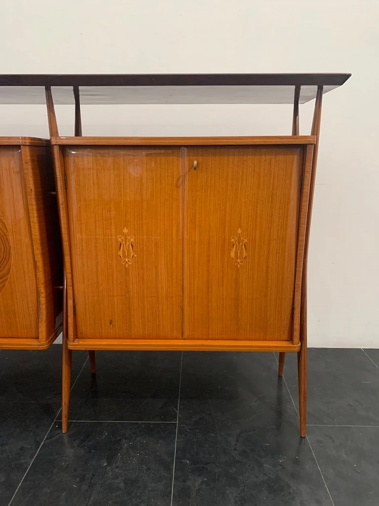 Credenza modulare in palissandro attribuita a Vittorio Dassi, anni '50 6