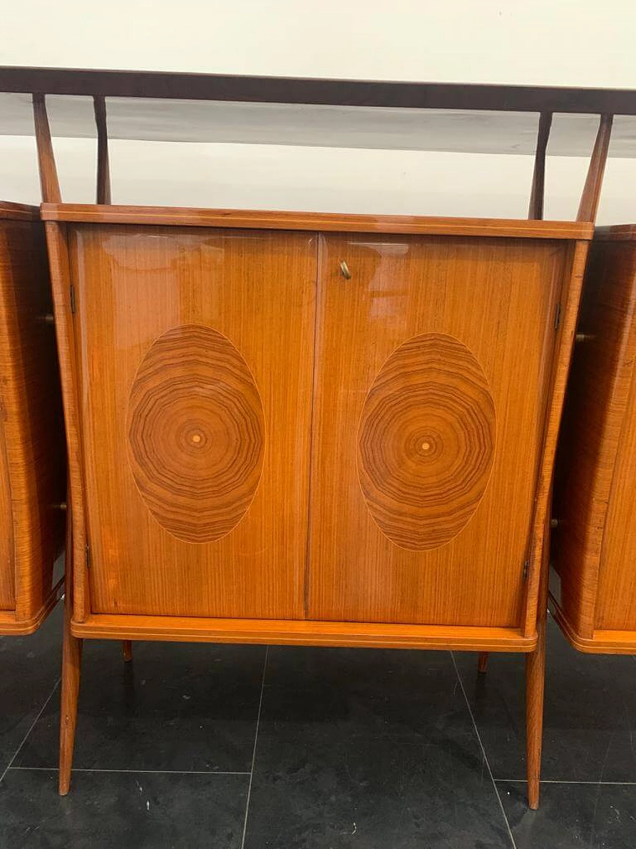 Credenza modulare in palissandro attribuita a Vittorio Dassi, anni '50 10