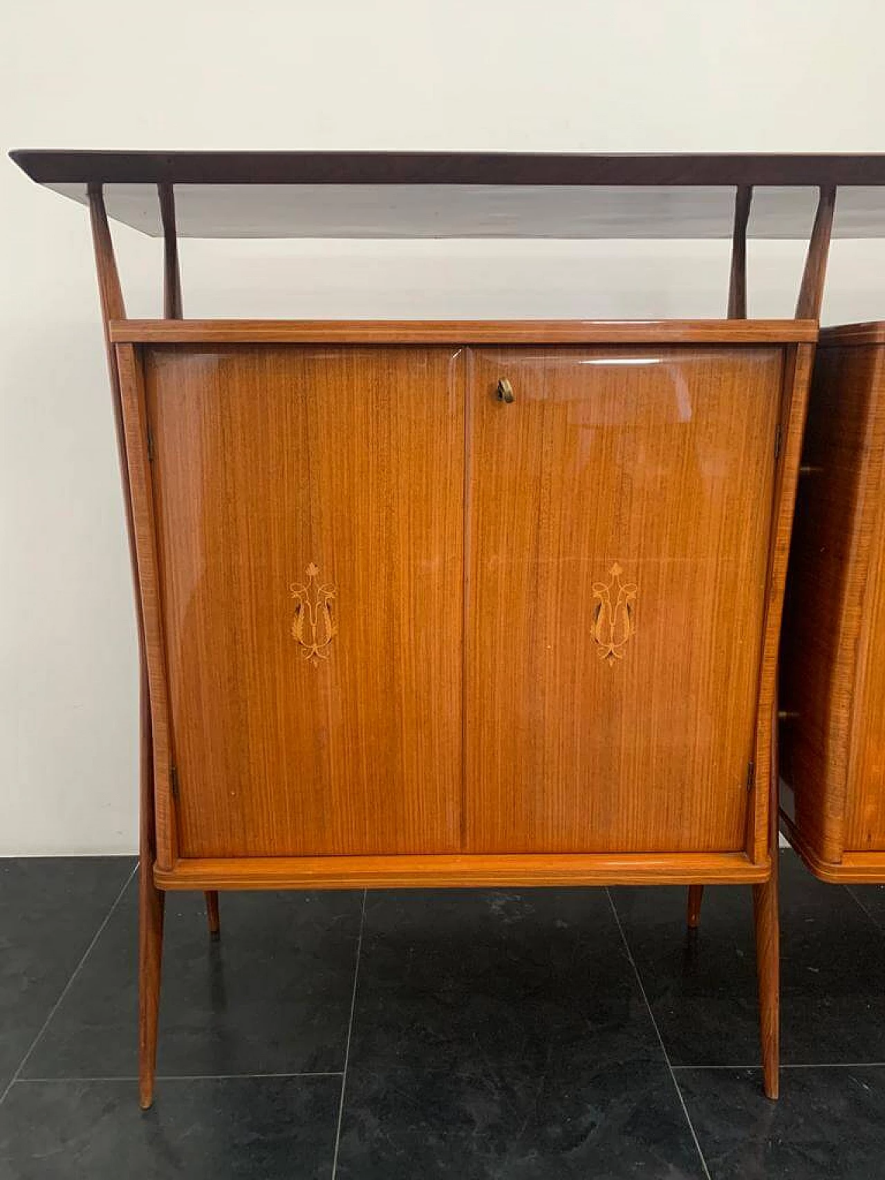 Credenza modulare in palissandro attribuita a Vittorio Dassi, anni '50 11