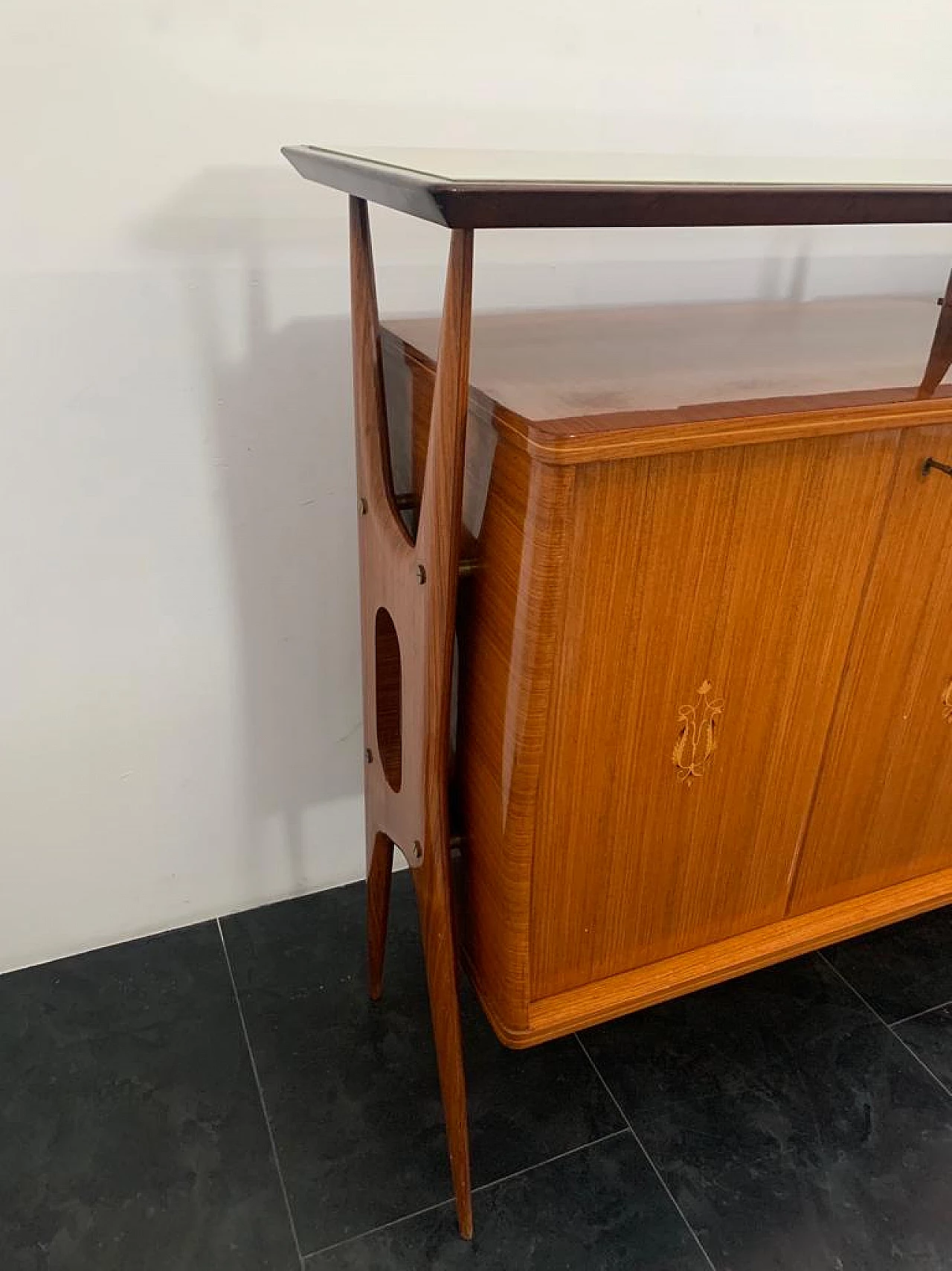 Credenza modulare in palissandro attribuita a Vittorio Dassi, anni '50 13