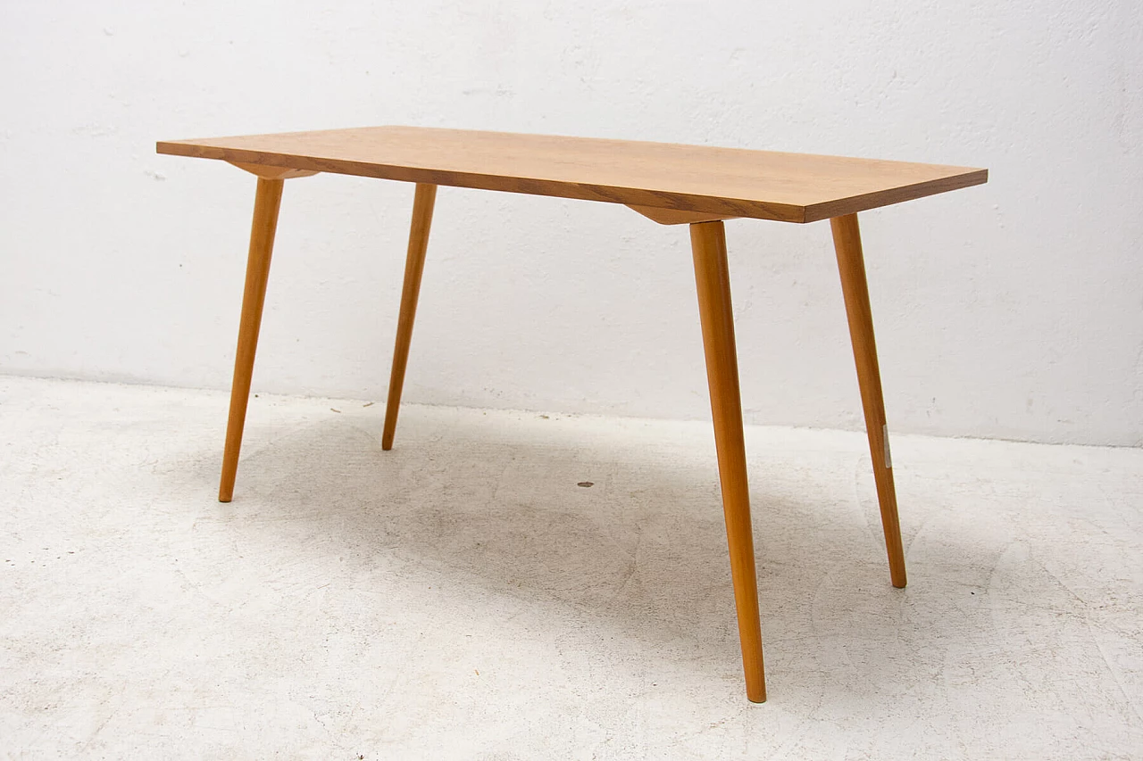 Beech side table by František Jirák for Tatra Nábytok, 1960s 3