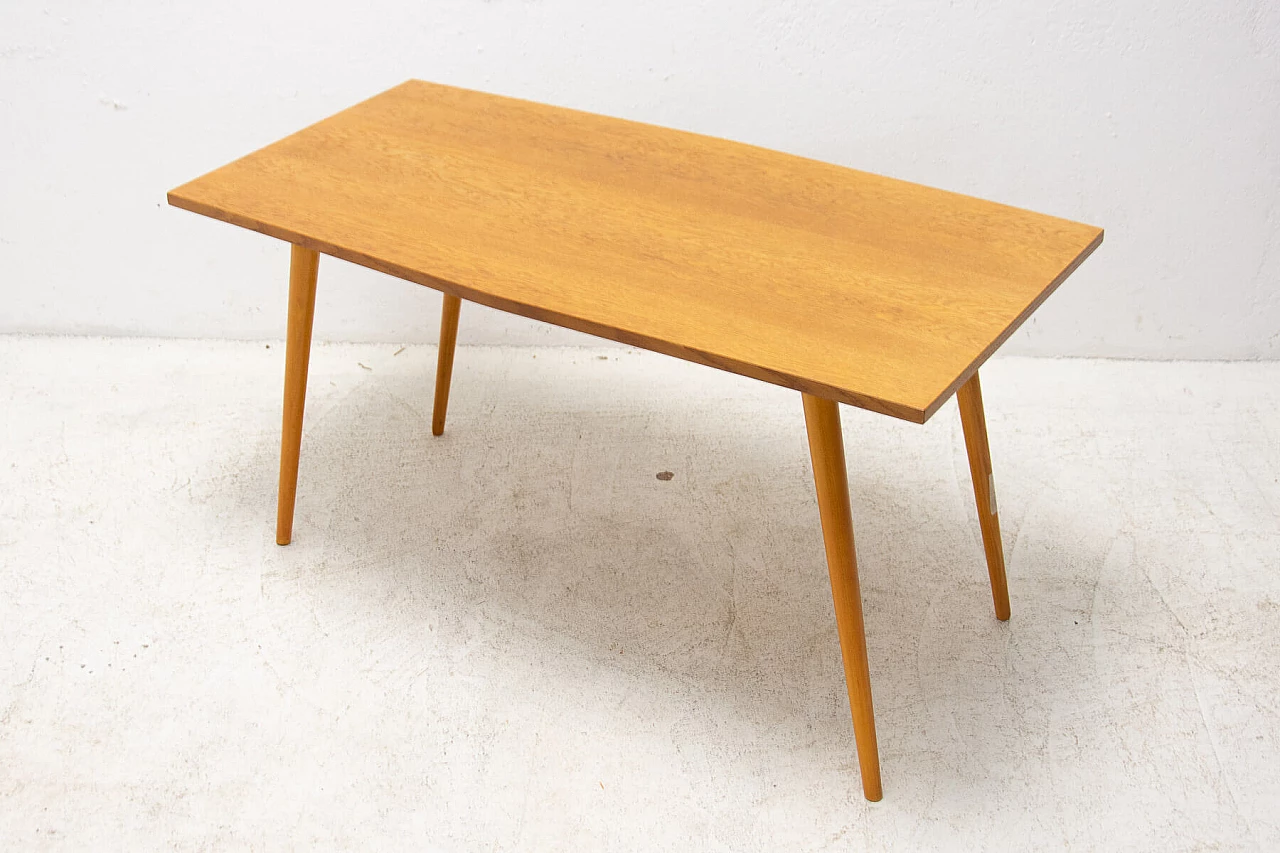 Beech side table by František Jirák for Tatra Nábytok, 1960s 4