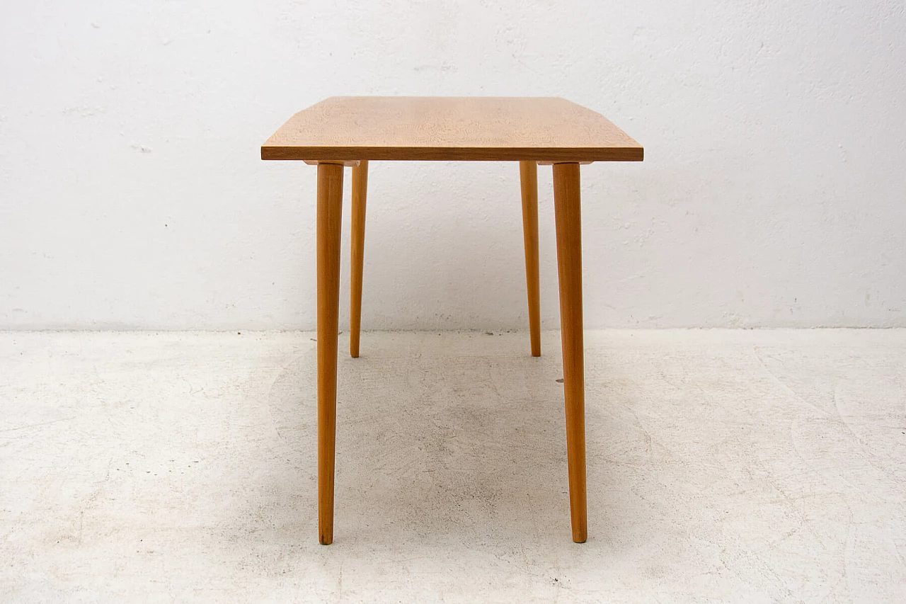 Beech side table by František Jirák for Tatra Nábytok, 1960s 5