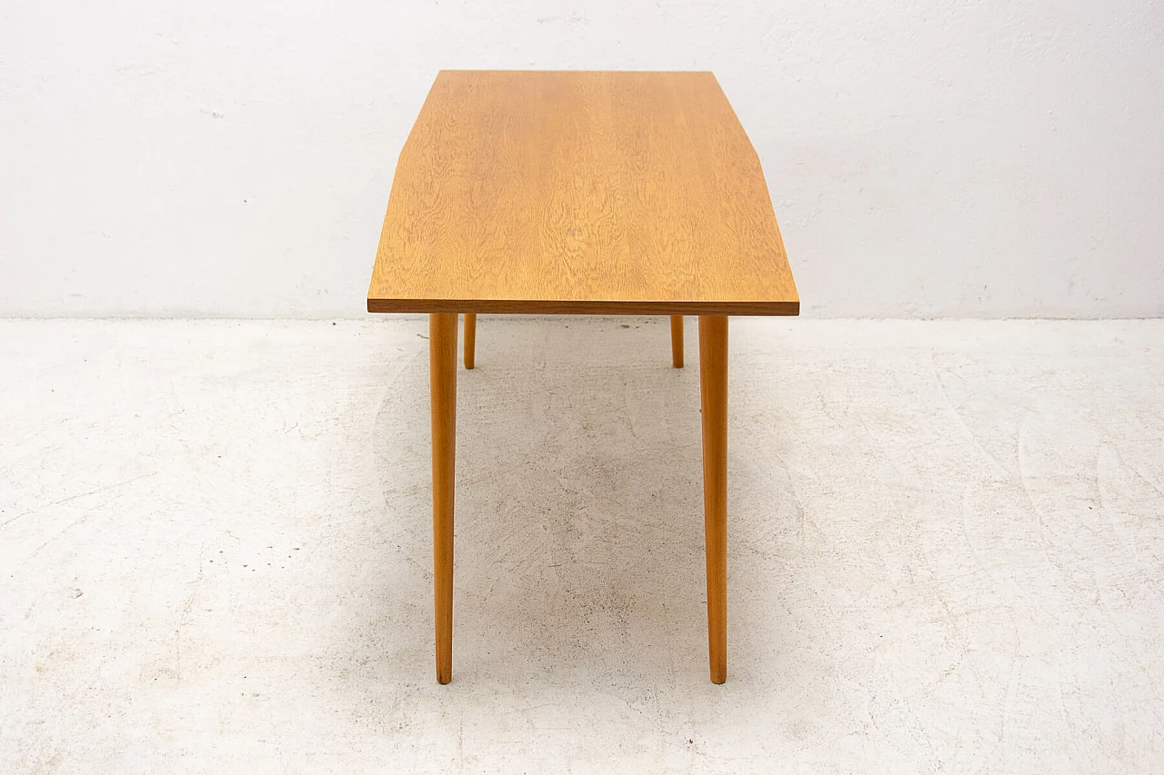Beech side table by František Jirák for Tatra Nábytok, 1960s 6