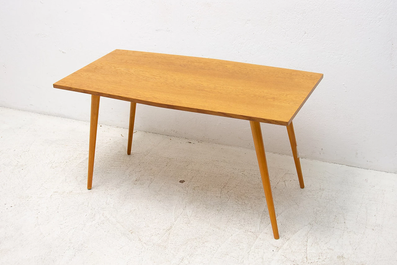 Beech side table by František Jirák for Tatra Nábytok, 1960s 13