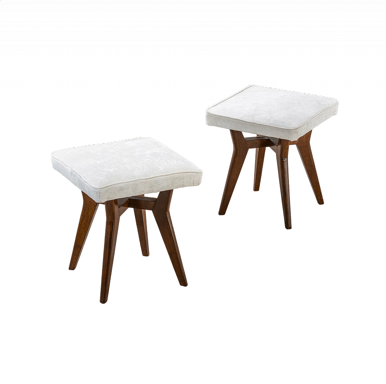 Pair of stools in the style of Ico Parisi, 1950s 6