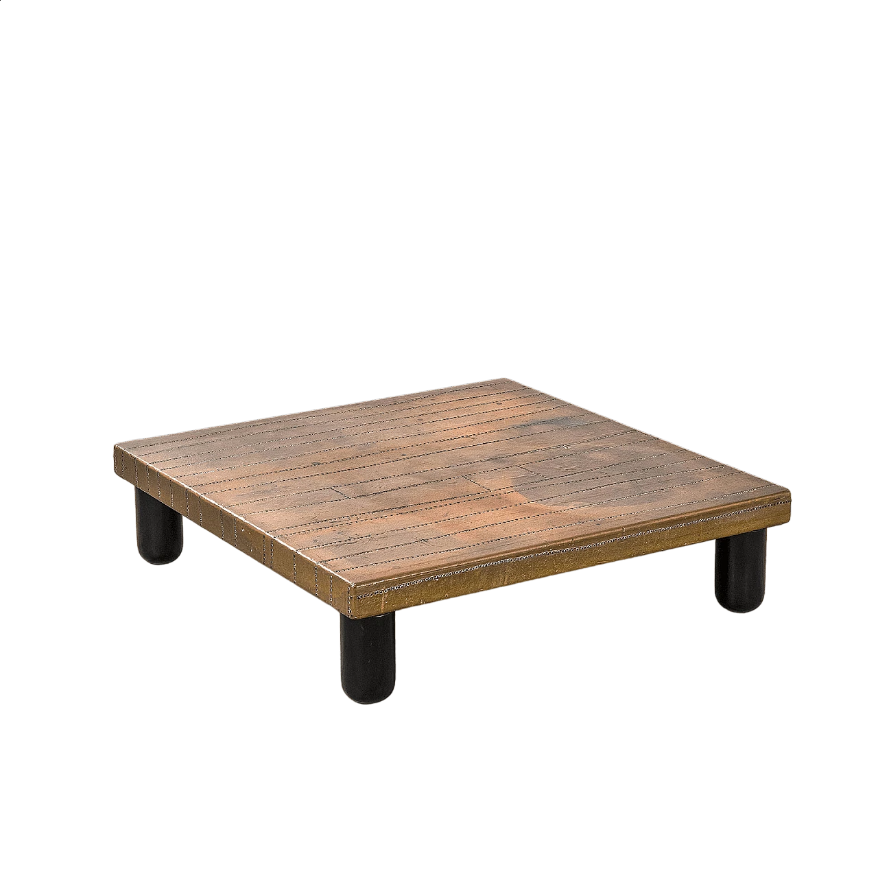 Wood and copper side table by Lorenzo Burchiellaro, 1970s 6