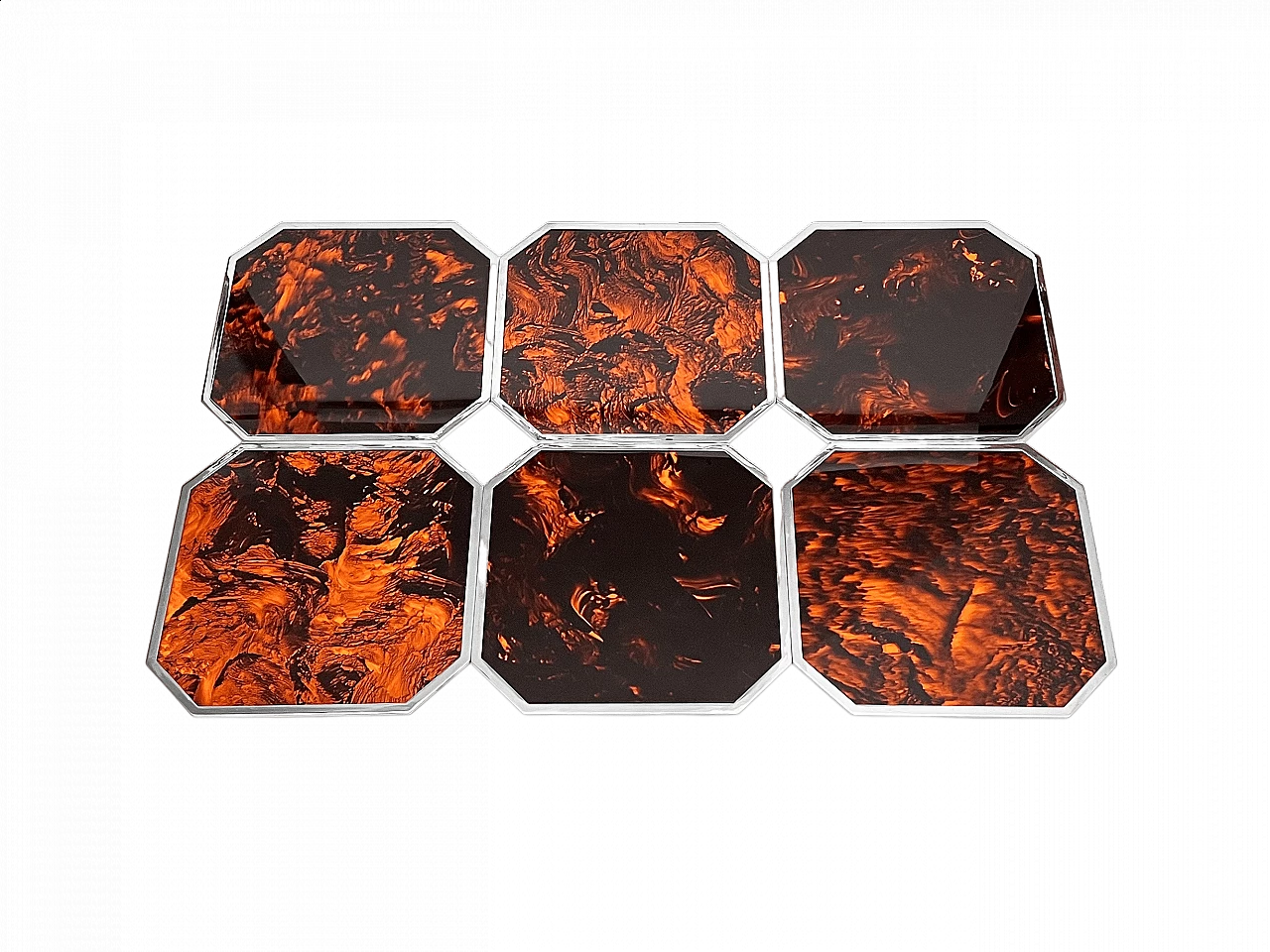 6 Sottopiatti nello stile di Gabriella Crespi, anni '70 11