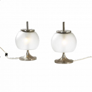 Coppia di lampade da tavolo Chi di Emma Gismondi per Atemide, anni '60