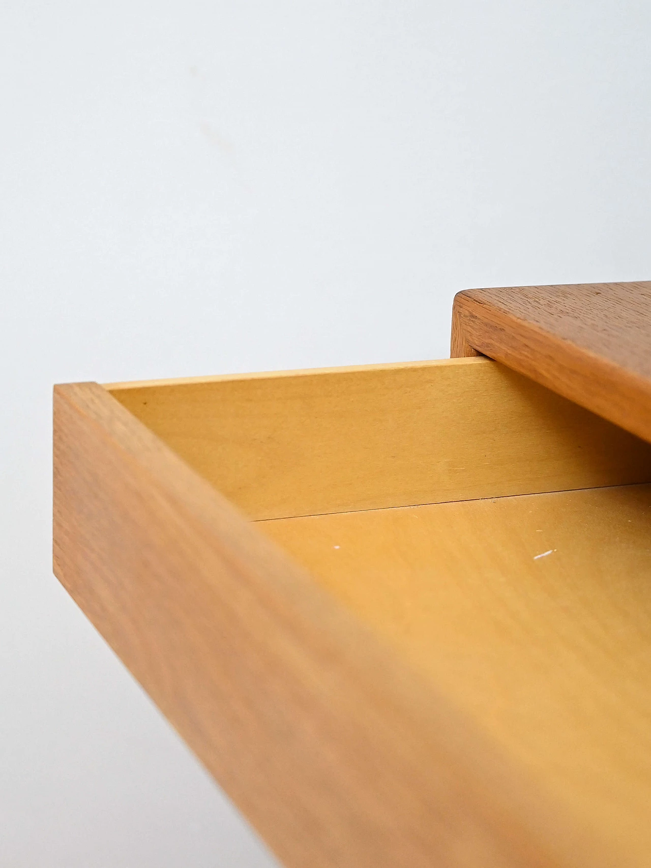 Oak bookcase with shelves and drawers, 1960s 12
