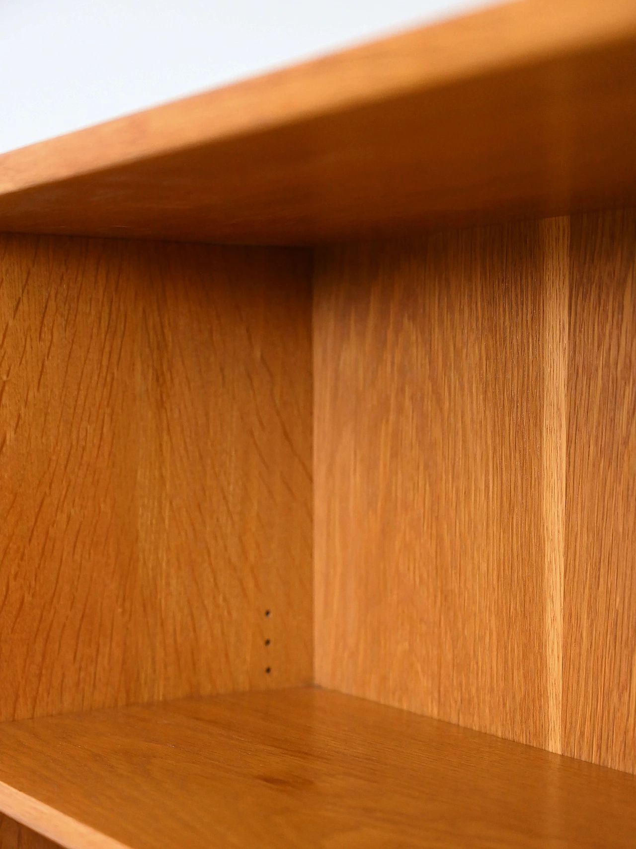 Oak bookcase with shelves and drawers, 1960s 14