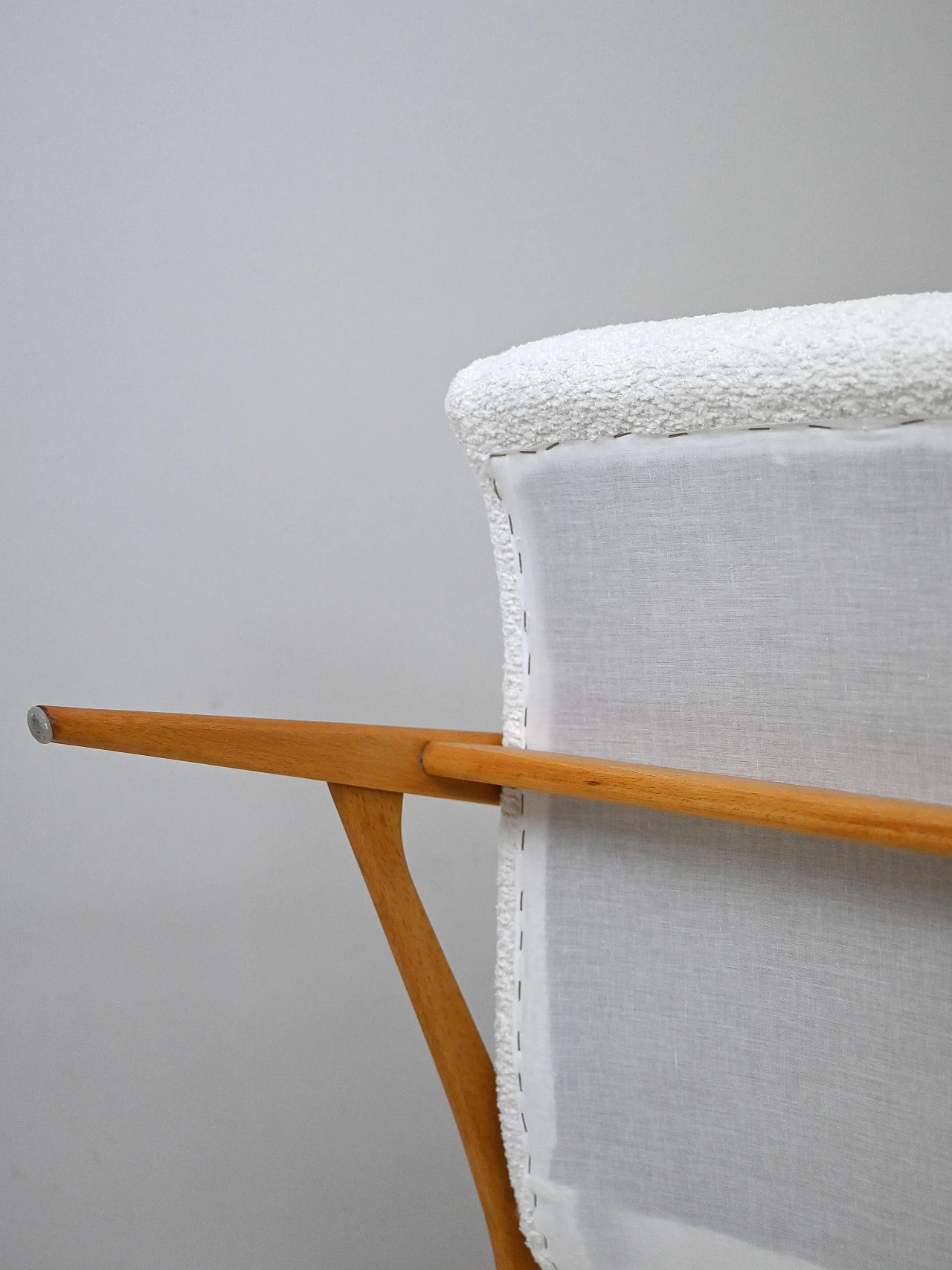 Bouclè fabric Siesta armchair by Joe Möbler, 1960s 10