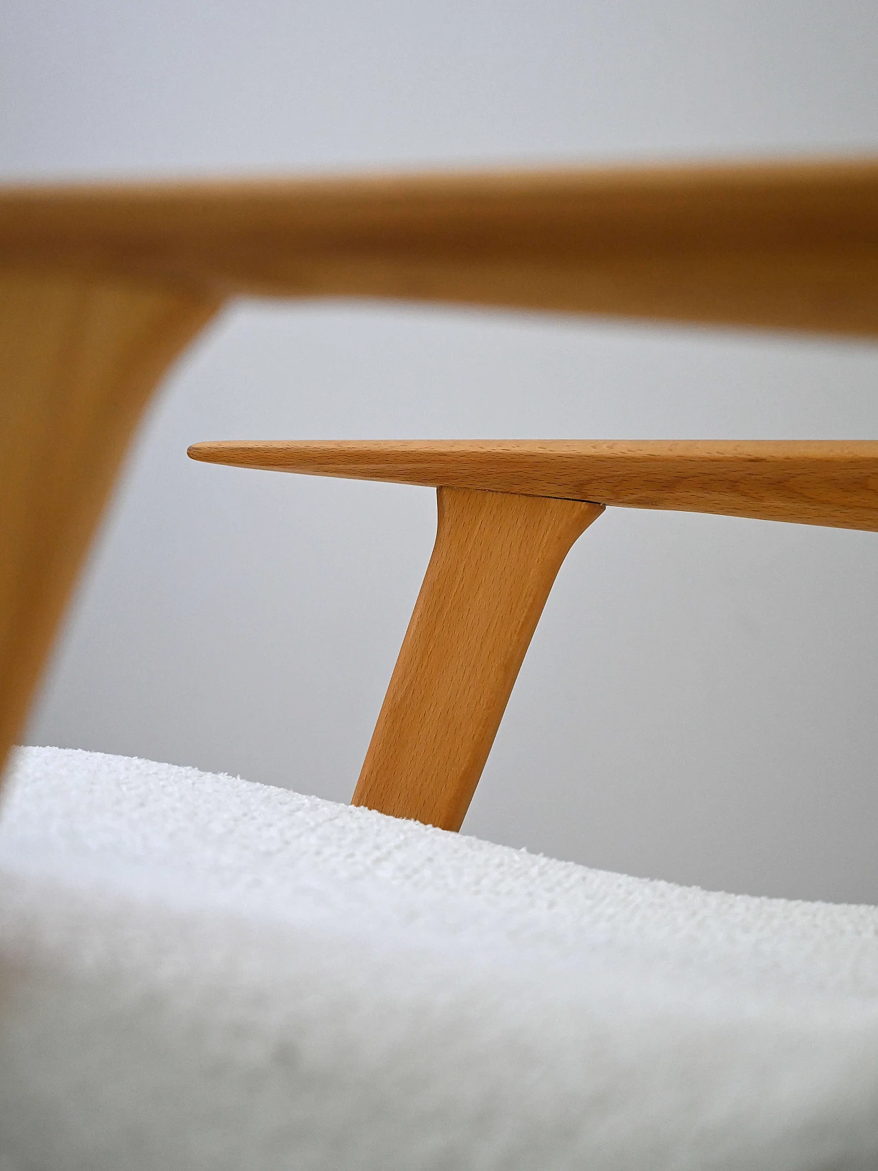 Bouclè fabric Siesta armchair by Joe Möbler, 1960s 11