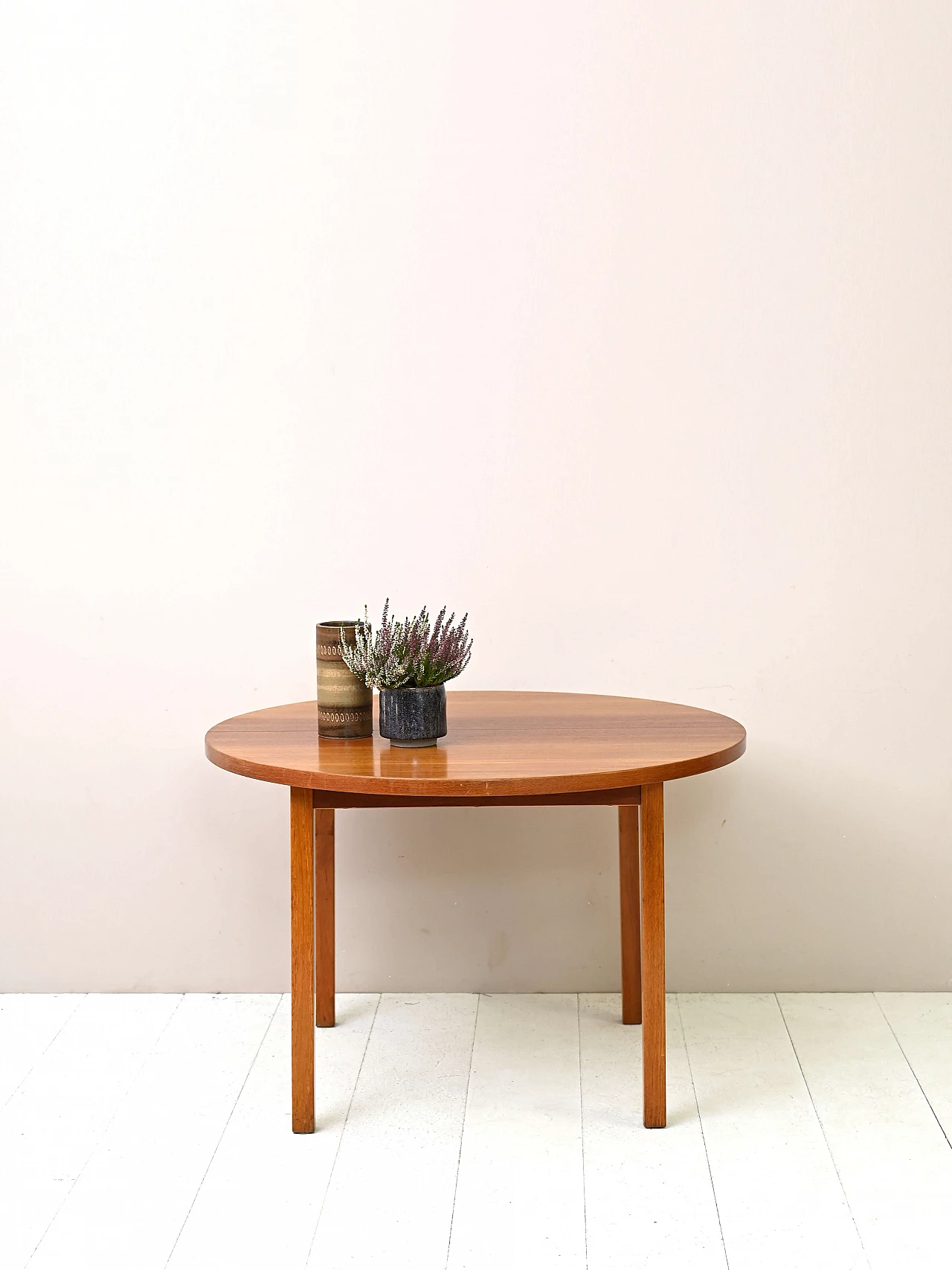 Tavolo tondo con timbro di autenticità di Ulferts, anni '60 1