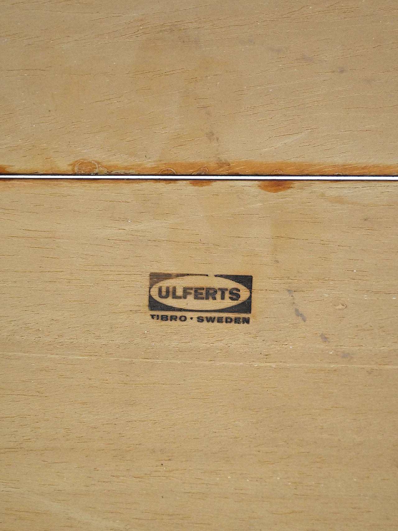 Tavolo tondo con timbro di autenticità di Ulferts, anni '60 11
