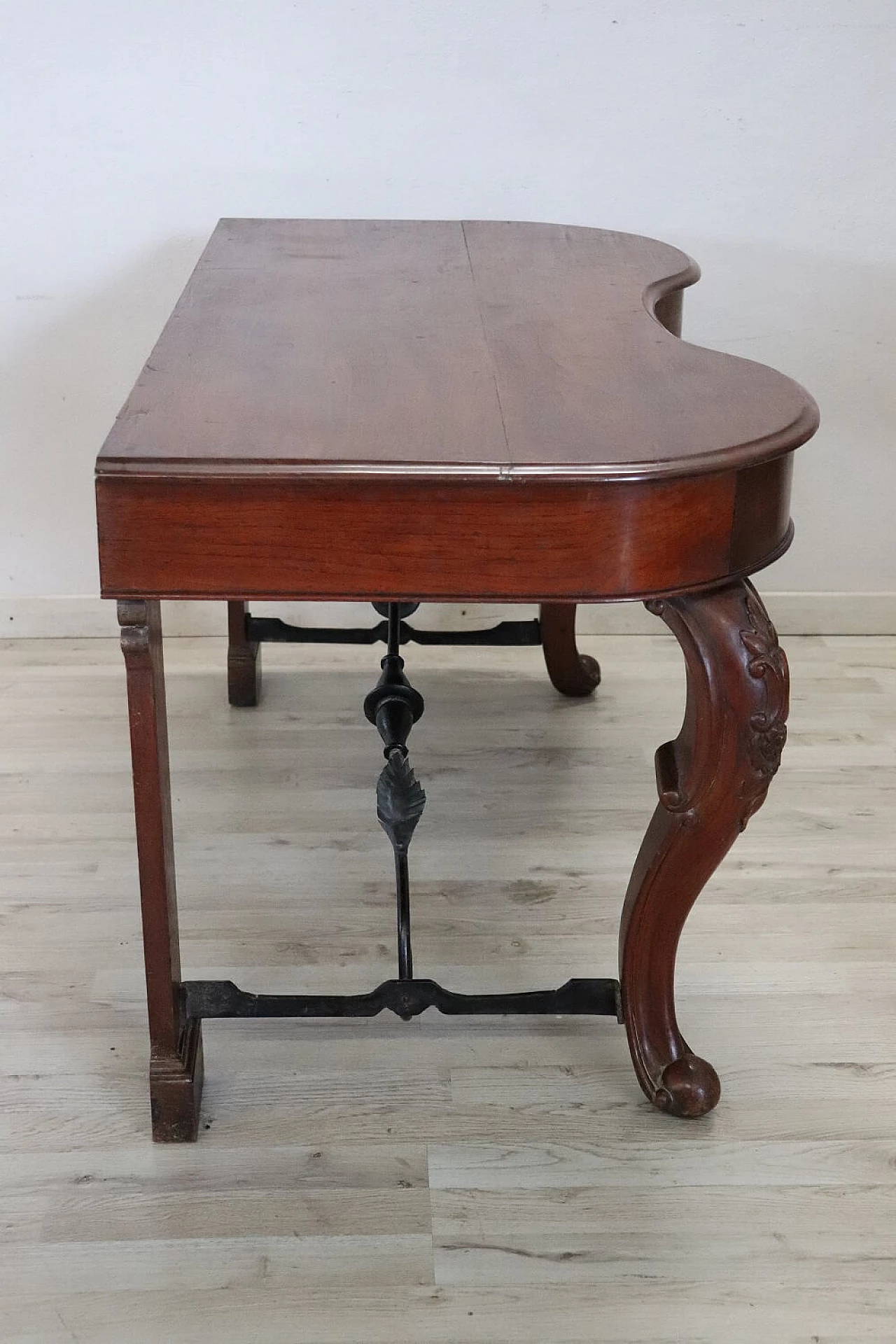 Solid oak console table Louis XV, 18th century 7