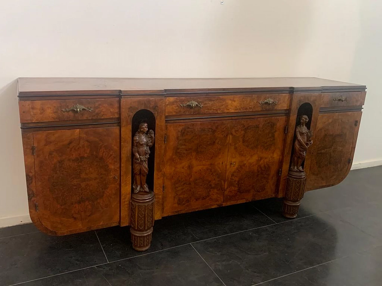 Credenza di Giovanni Guerrini per Ebanisteria Casalini, anni '30 2