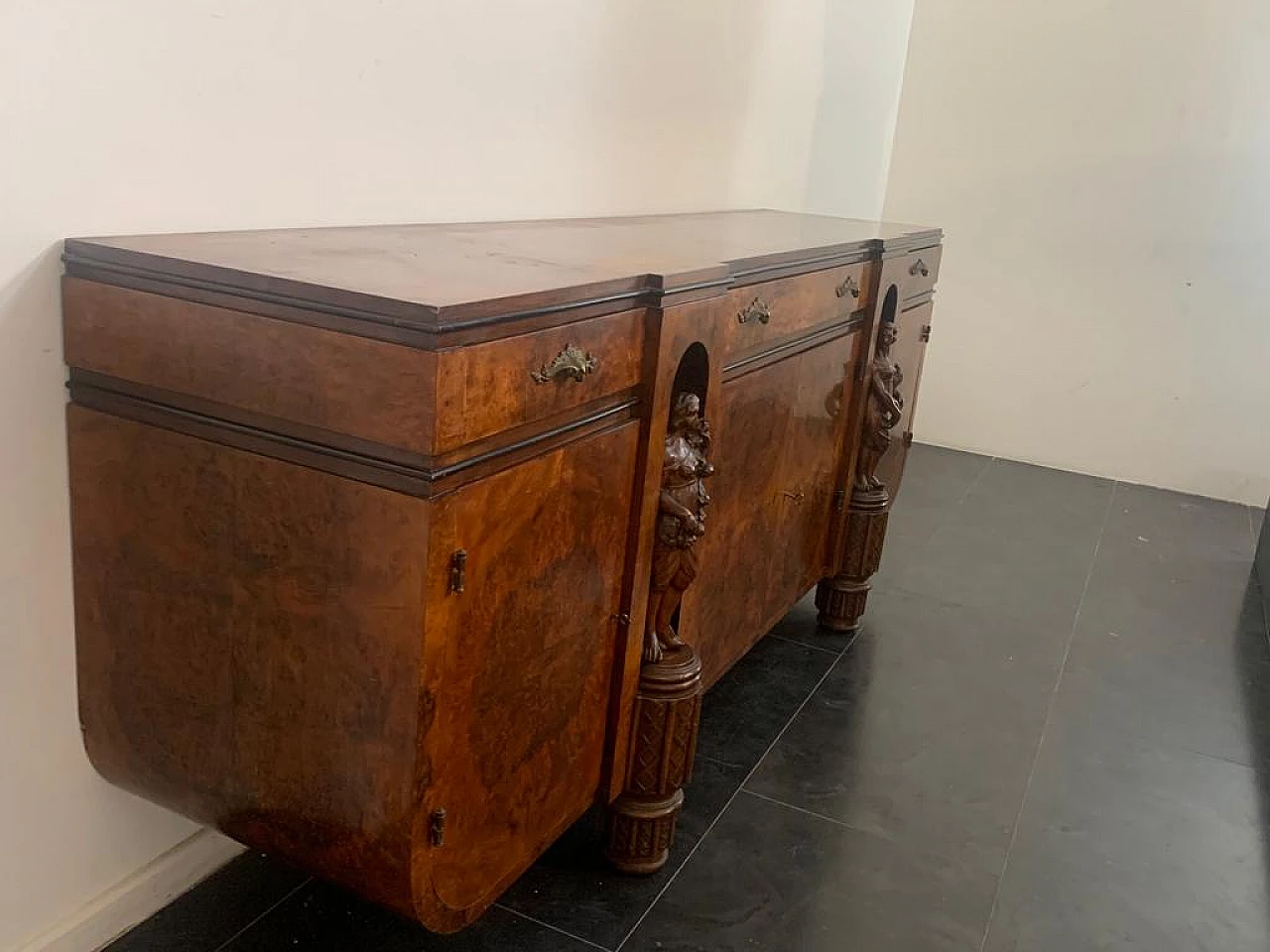 Credenza di Giovanni Guerrini per Ebanisteria Casalini, anni '30 4