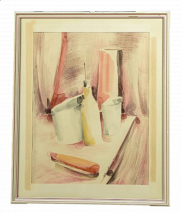 Egizio Zaccheroni, watercolour, 1980s