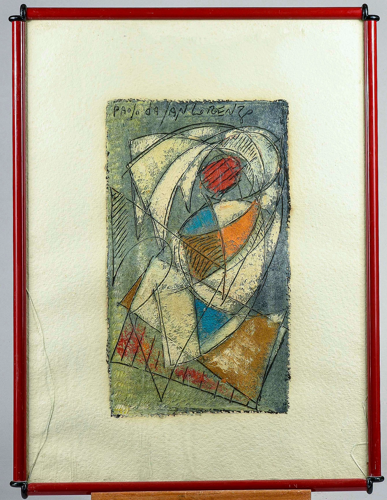 Paolo da San Lorenzo, Informale, olio su carta, 1989 1